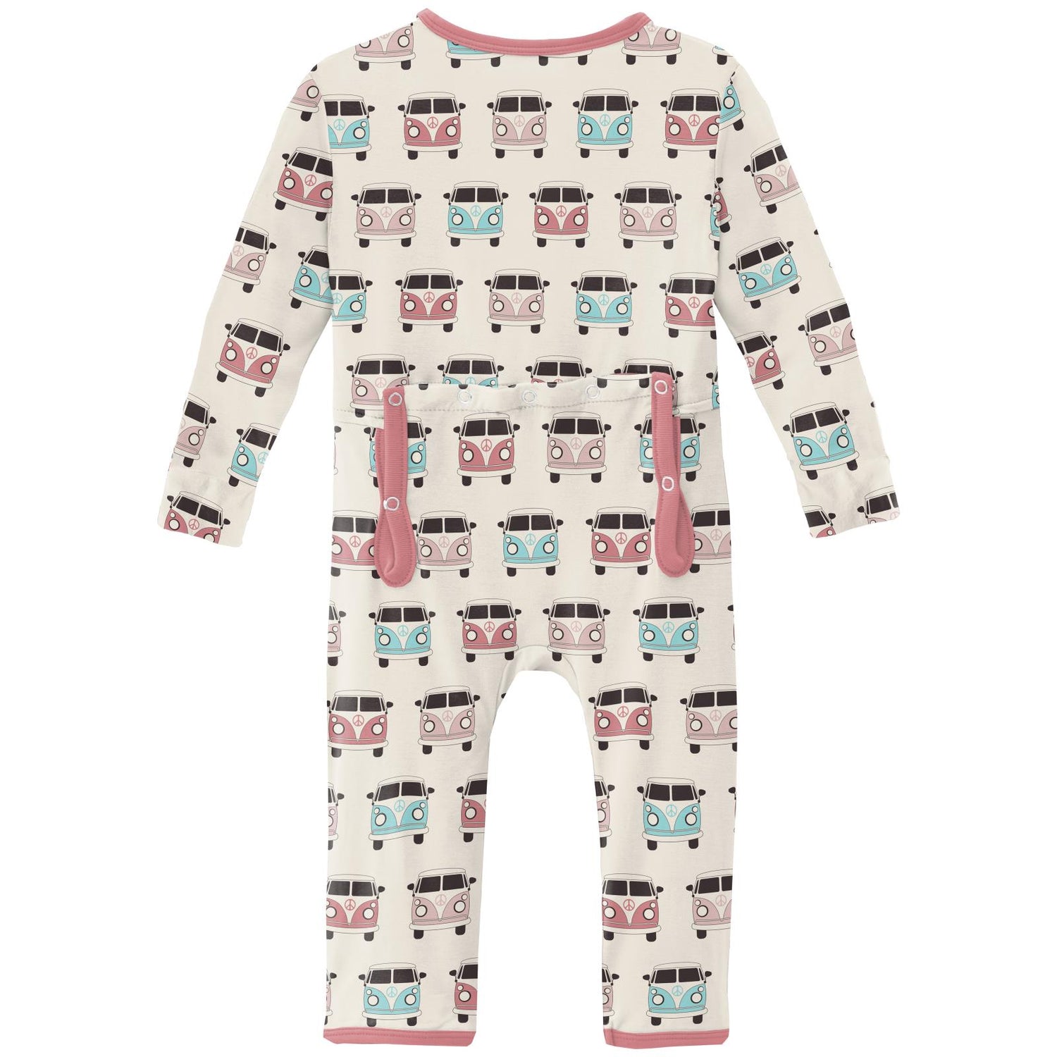 Print Coverall with Zipper in Natural Vintage Vans (244536)