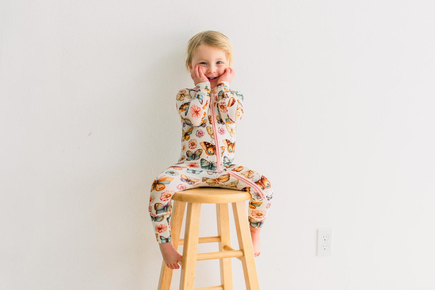 Print Convertible Coverall in Botanical Butterflies (375083)