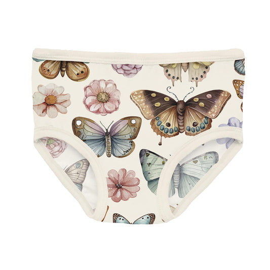 Print Girl's Underwear in Botanical Butterflies (375172)