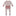 Print Layette Ruffle Footie with 2 Way Zipper in Shrinking Violet Flamingo (375163)
