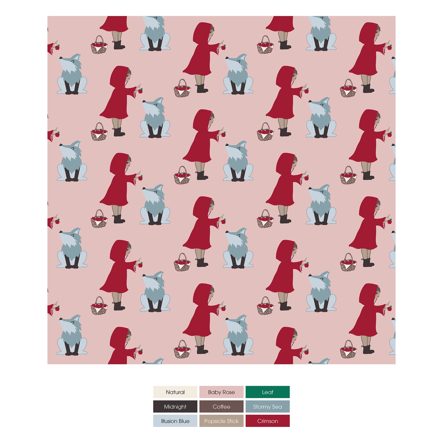 Print Layette Ruffle Footie with 2 Way Zipper in Baby Rose Little Red Let's Be Friends (295841)