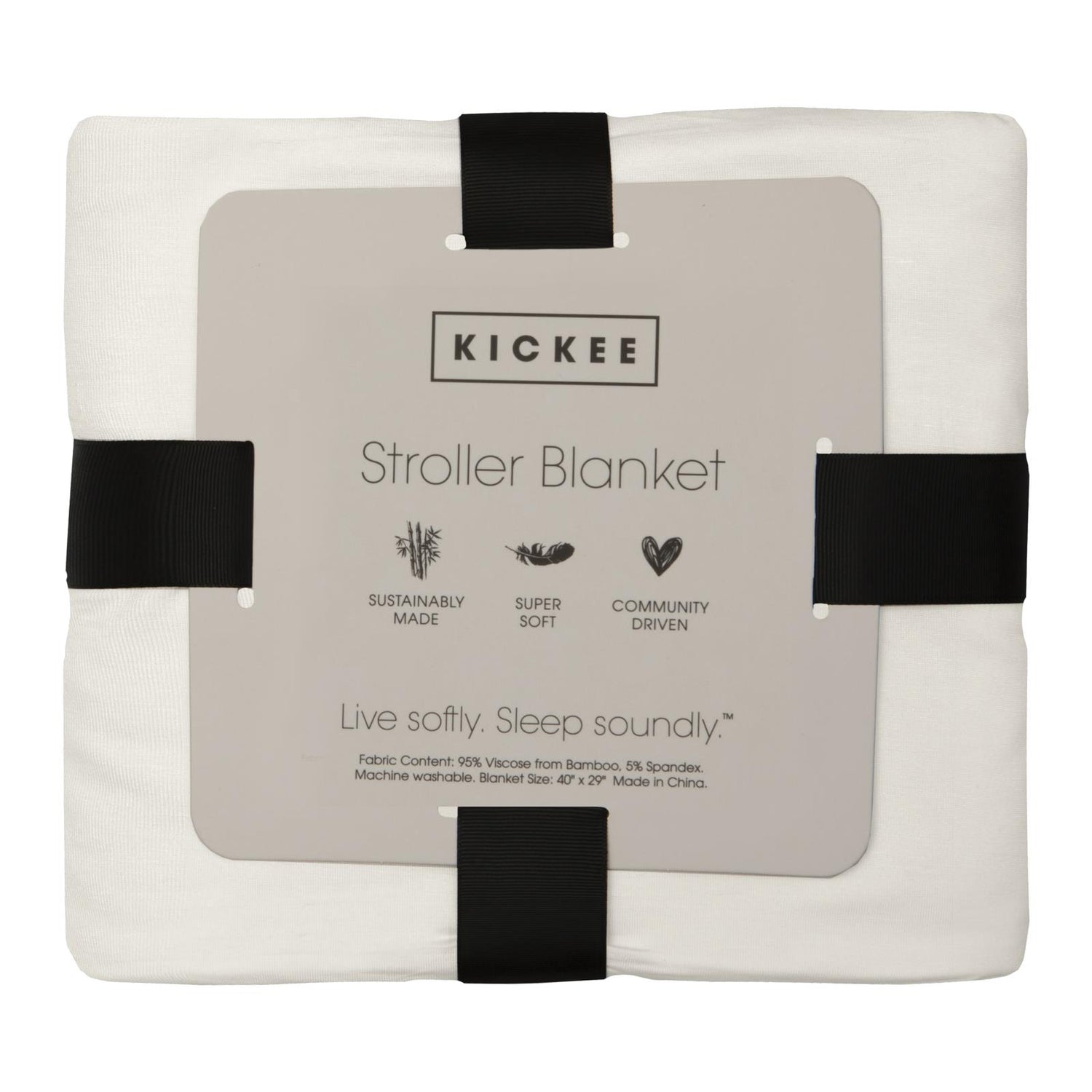 Print Stroller Blanket in Gold Bees (359516)