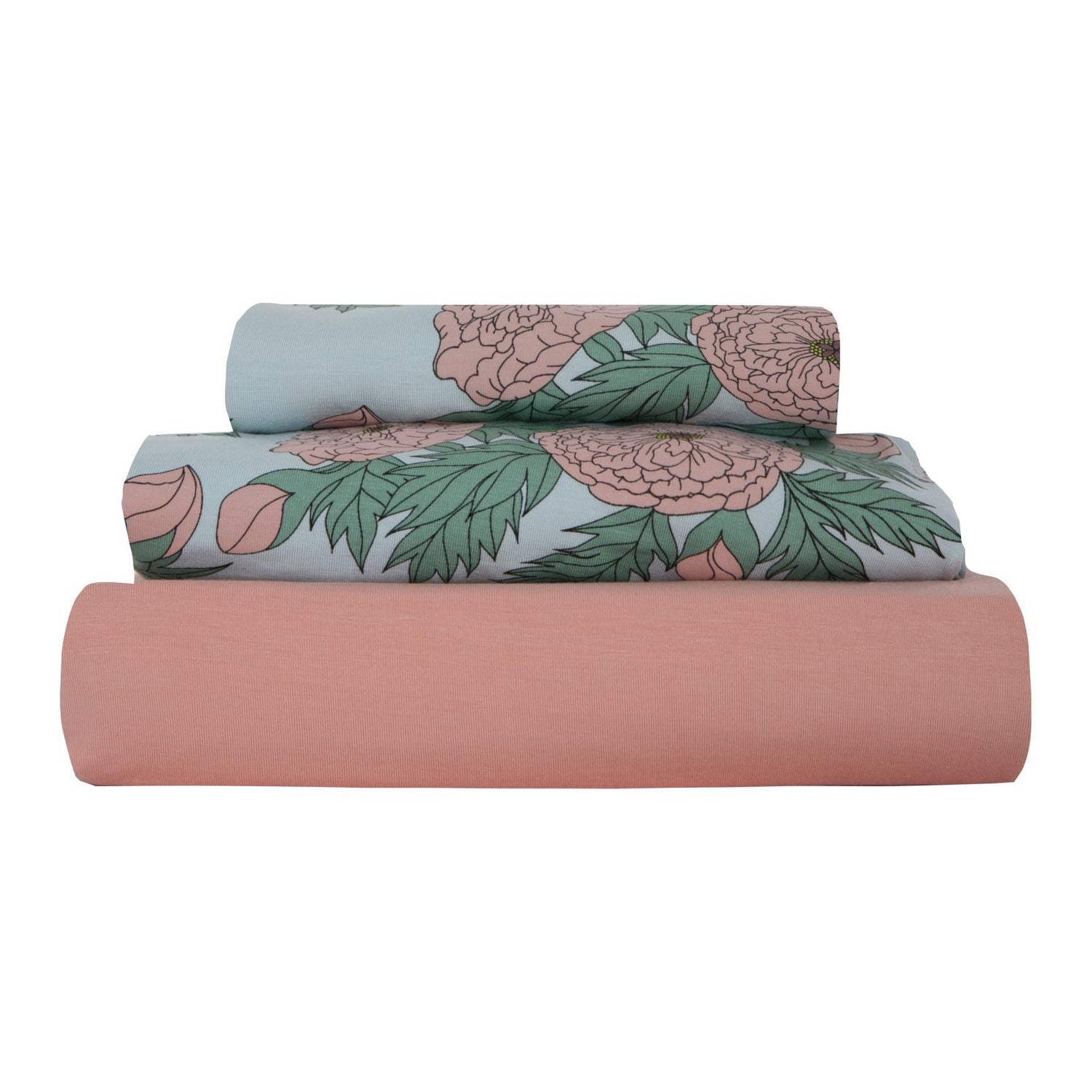 Print Twin Sheet Set in Spring Sky Floral