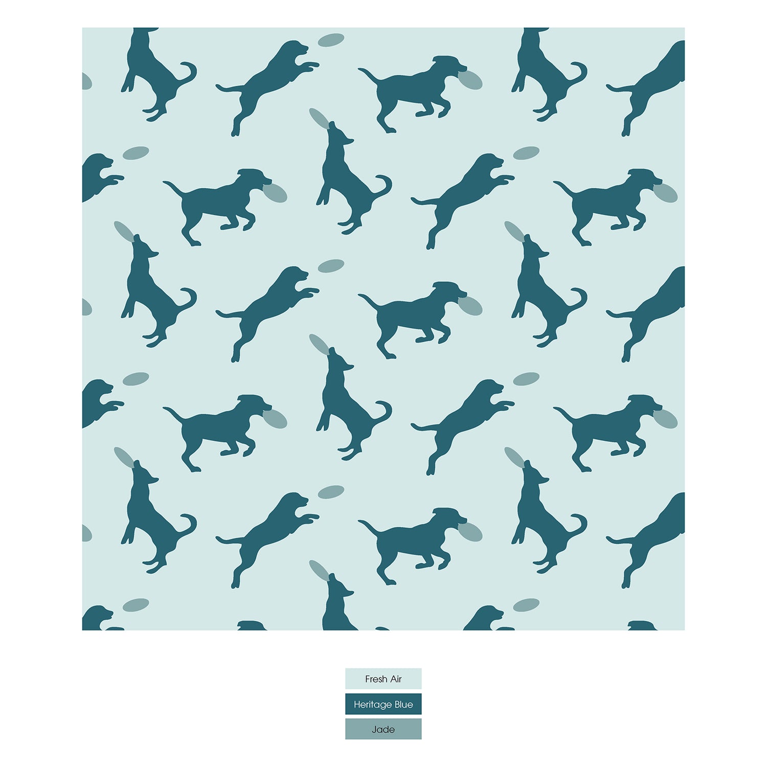 Print Short Sleeve Pajama Set with Shorts in Fresh Air Frisbee Labs (330418)