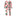 Print Coverall with Zipper in Strawberry Plumeria (222278)