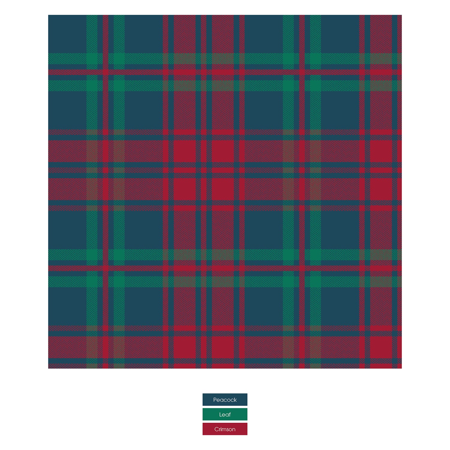 Men's Print Boxer Brief in Peacock Plaid