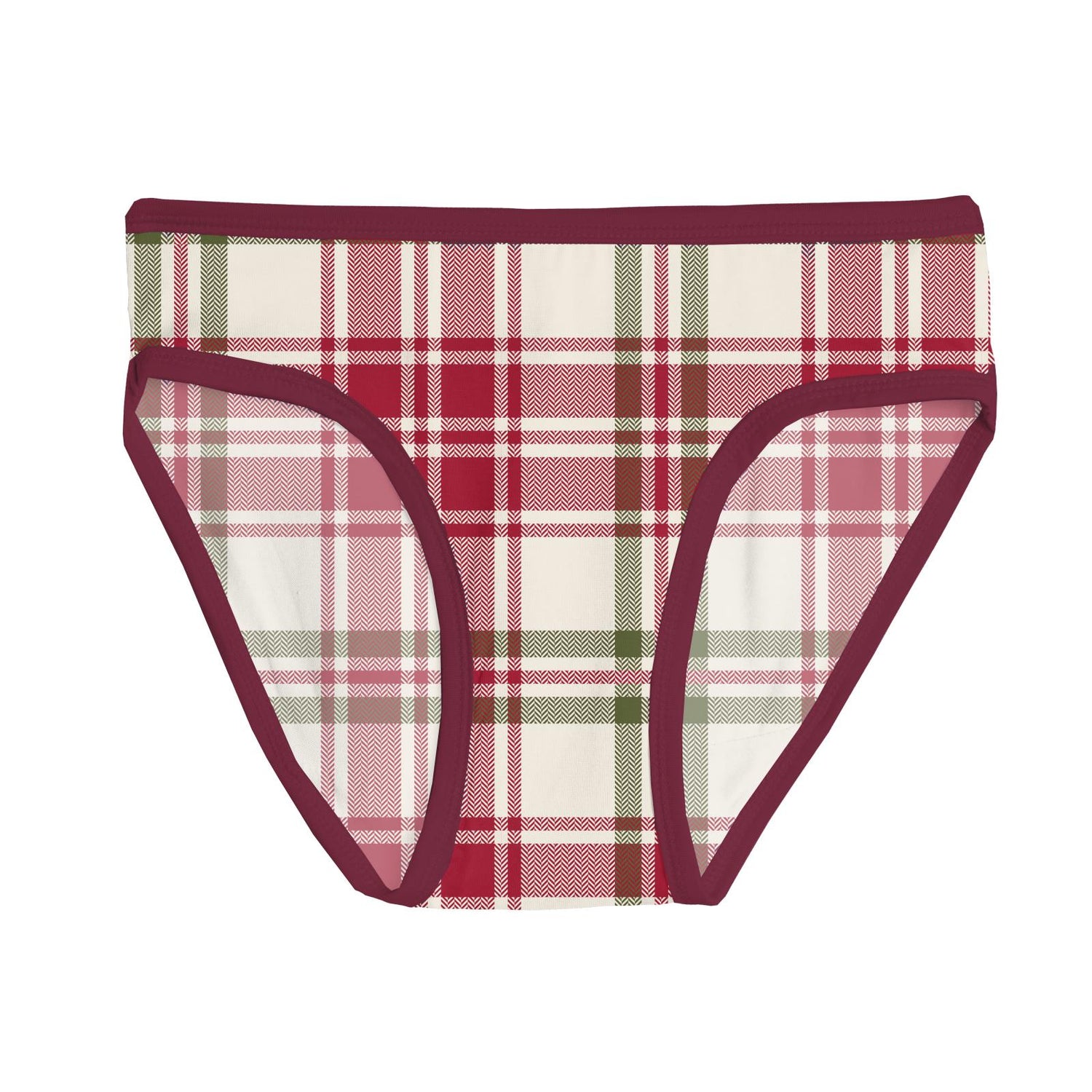 Print Girl's Underwear in Fireside Plaid (342875)