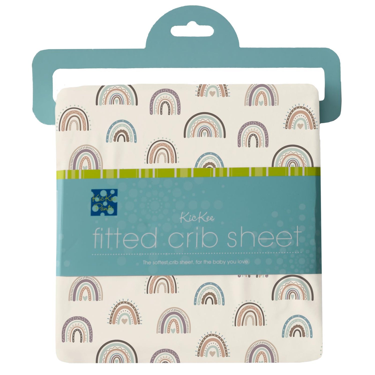 Print Grow with me Crib to Twin Fitted Sheet in Earthy Rainbows (350493)