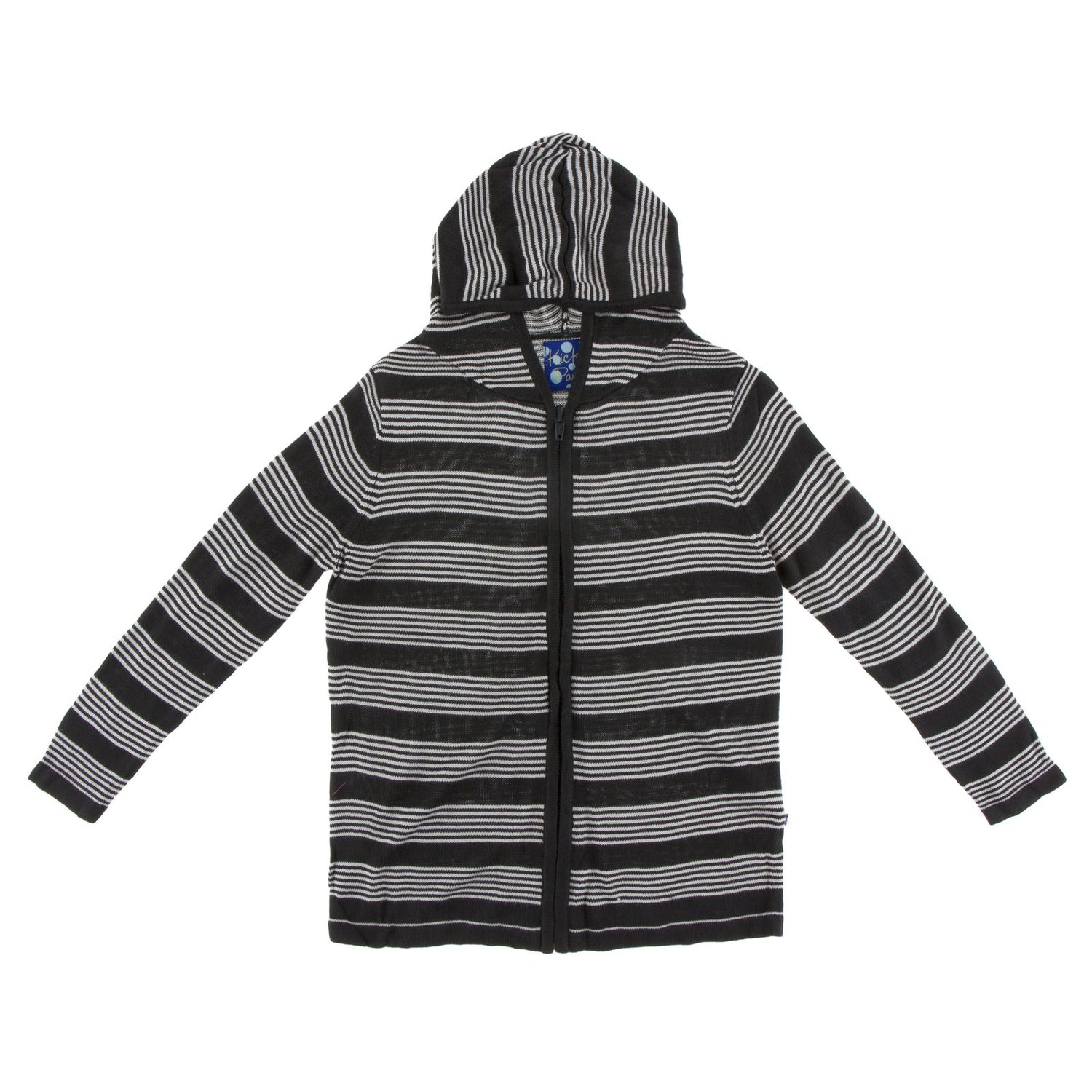 Print Knit Hoodie in Zebra Agriculture Stripe (383930)