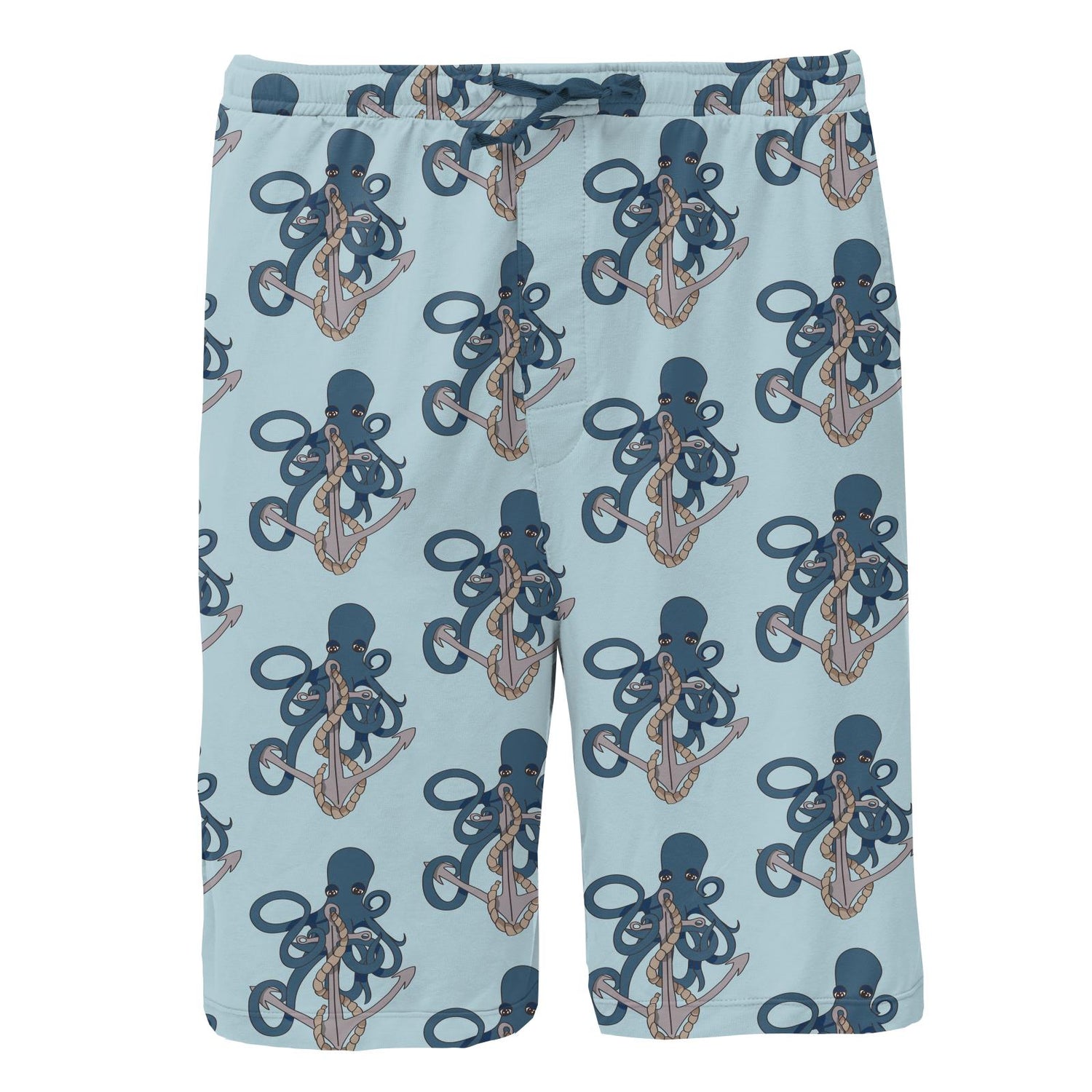 Men's Print Lounge Shorts in Spring Sky Octopus Anchor