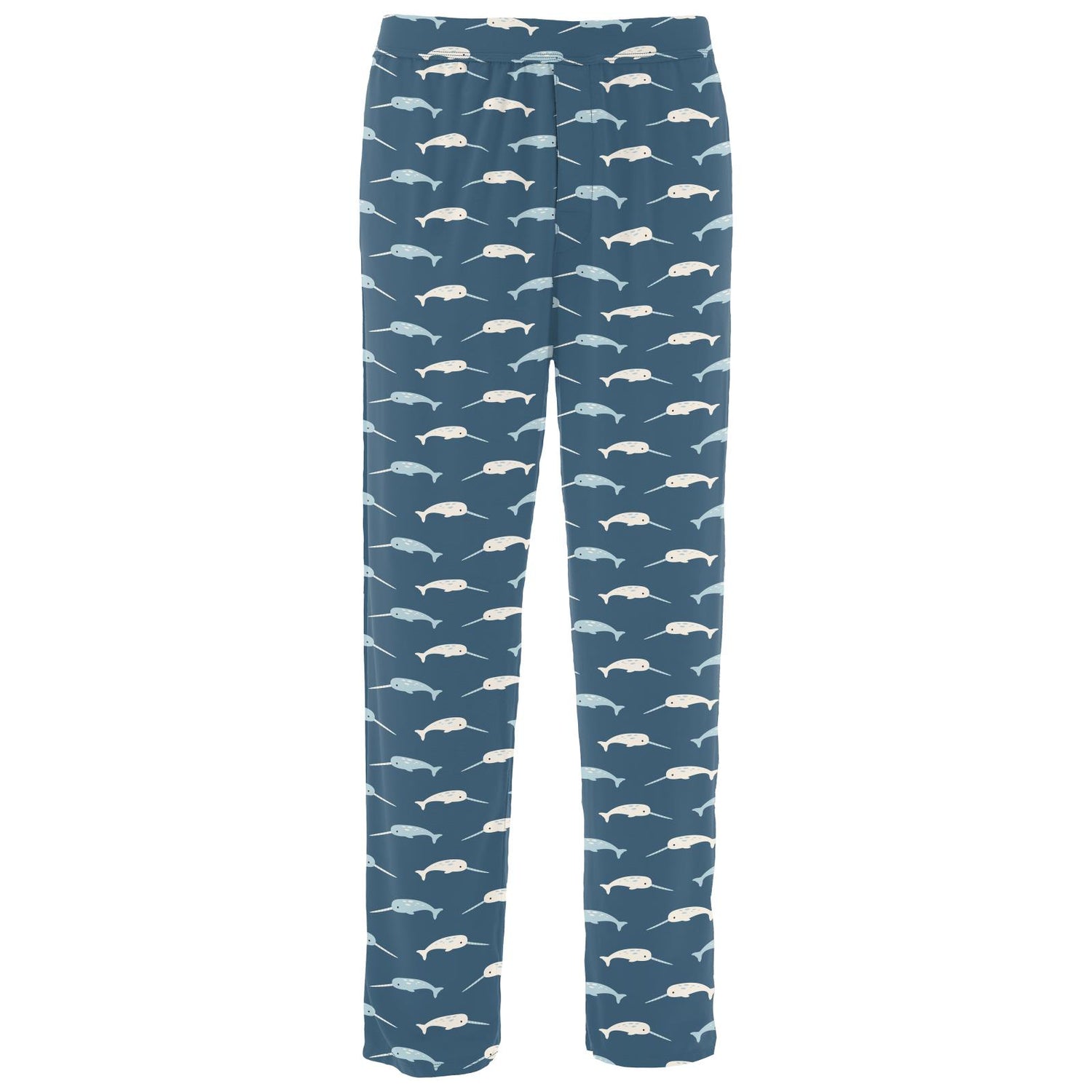 Men's Print Pajama Pants in Deep Sea Narwhal