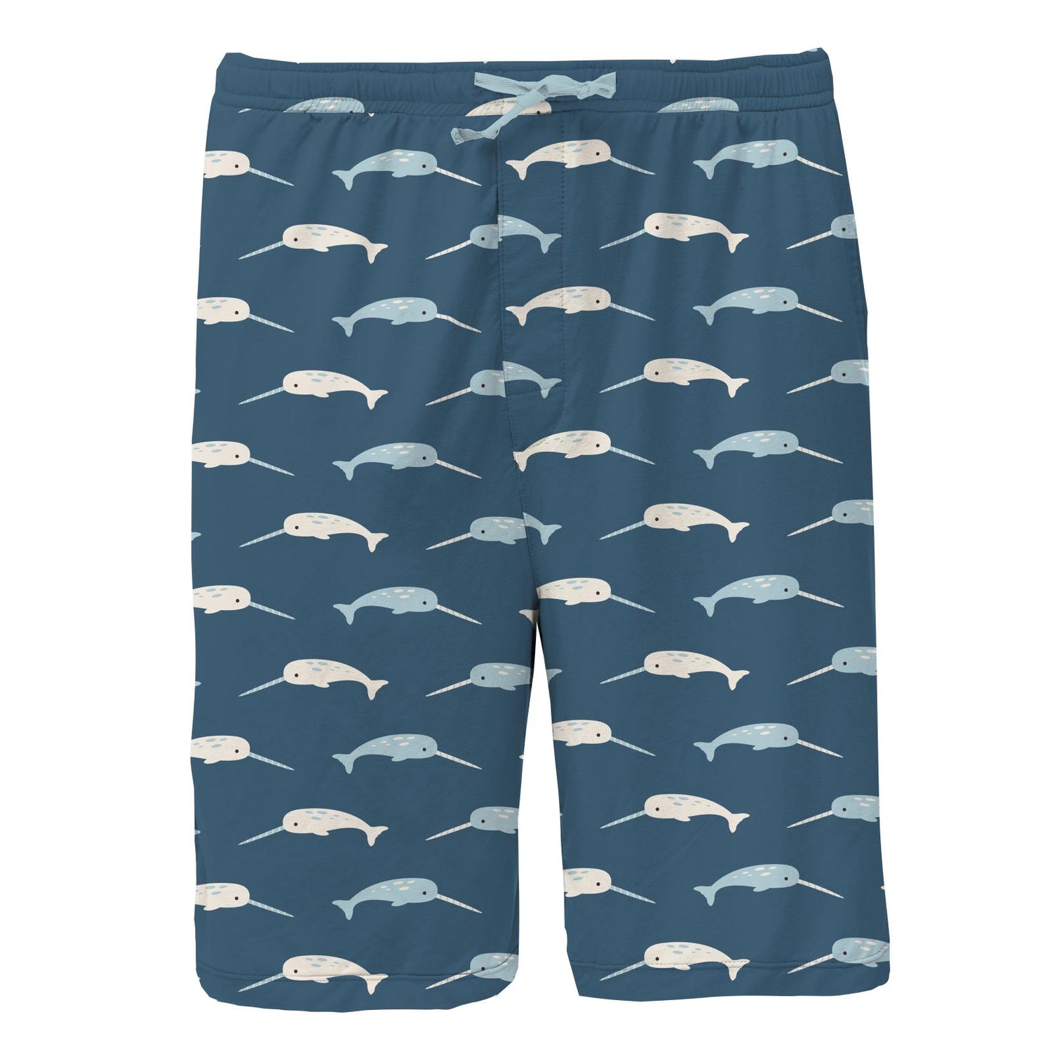 Men's Print Lounge Shorts in Deep Sea Narwhal