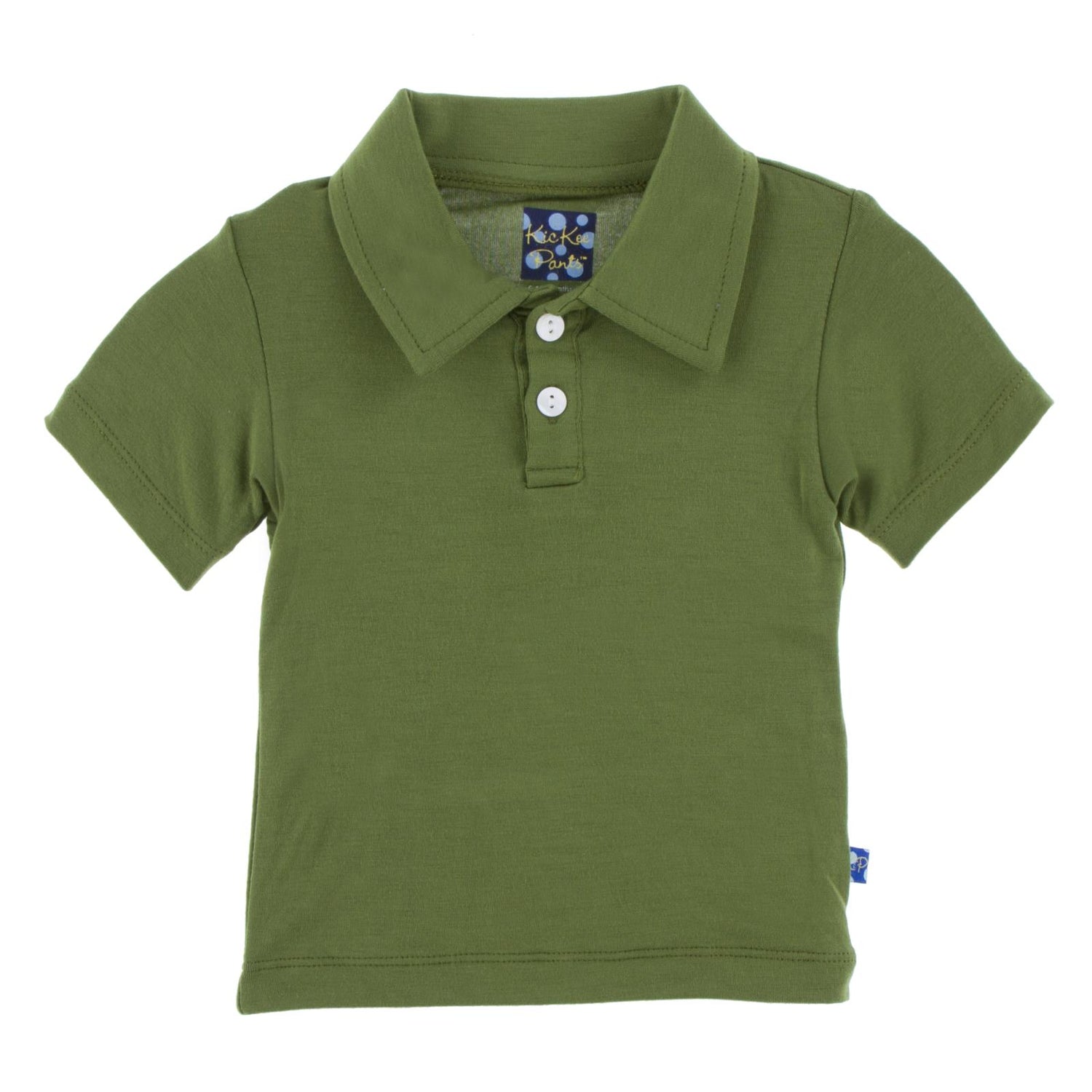 Short Sleeve Polo in Moss
