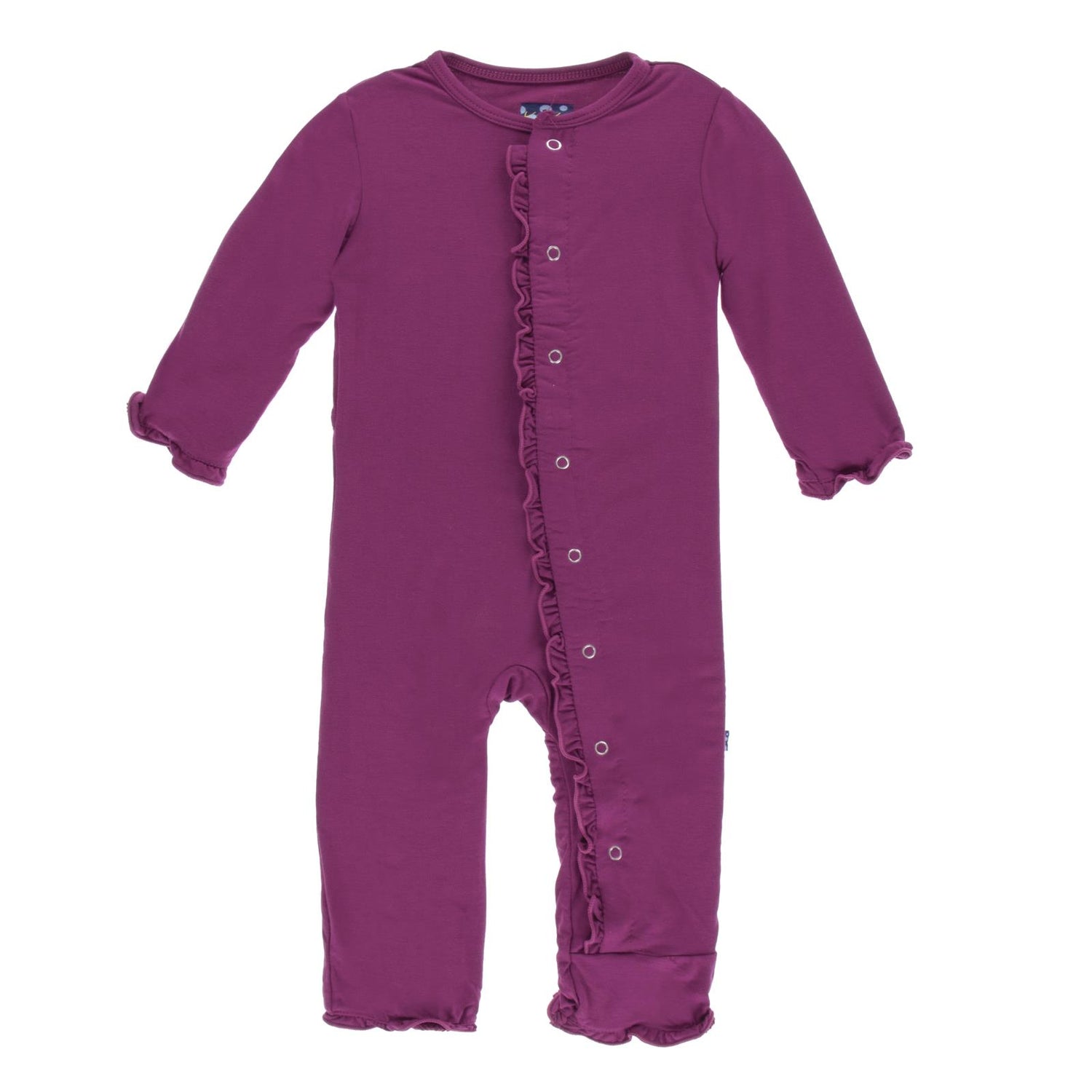 Classic Ruffle Coverall with Snaps in Orchid