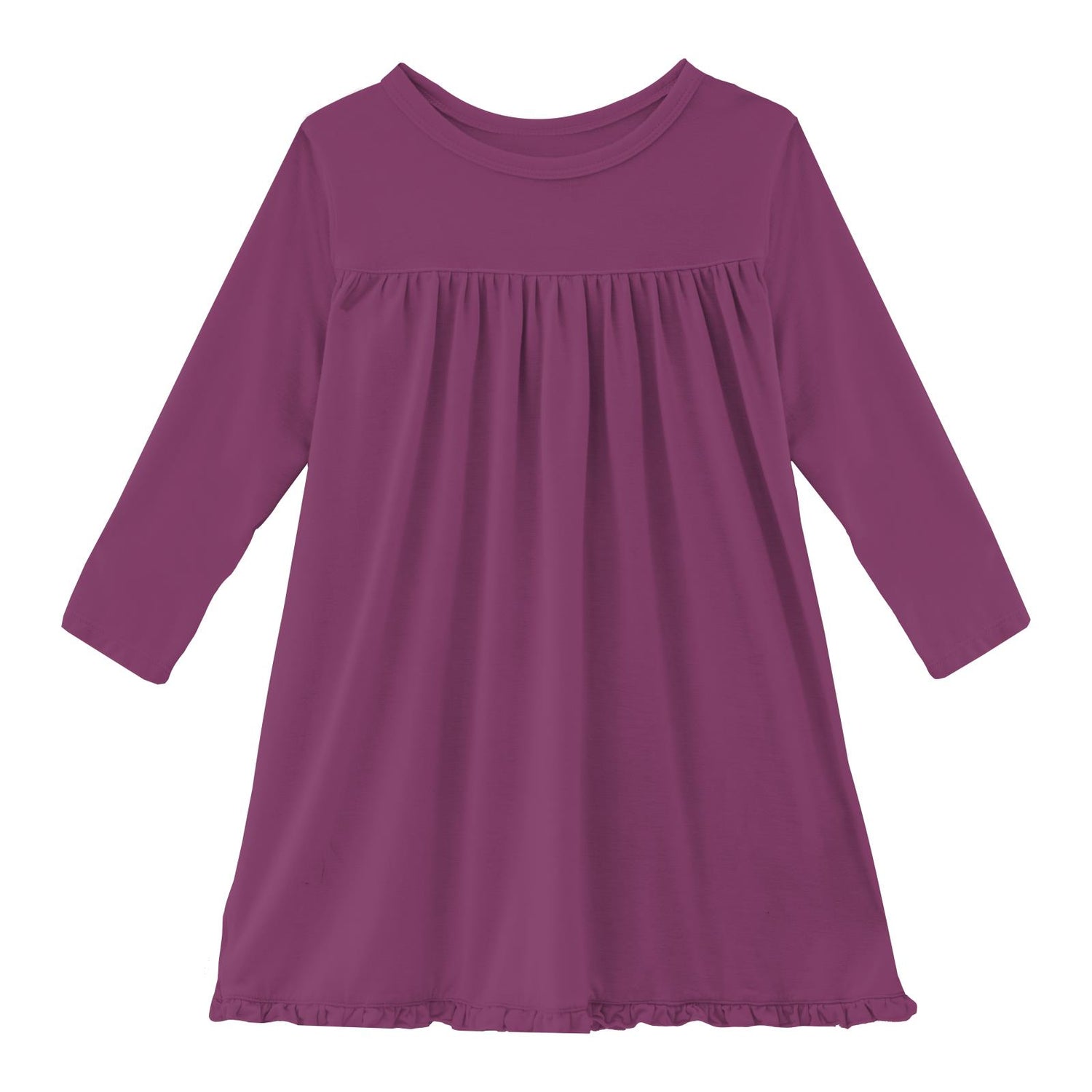 Classic Long Sleeve Swing Dress in Orchid