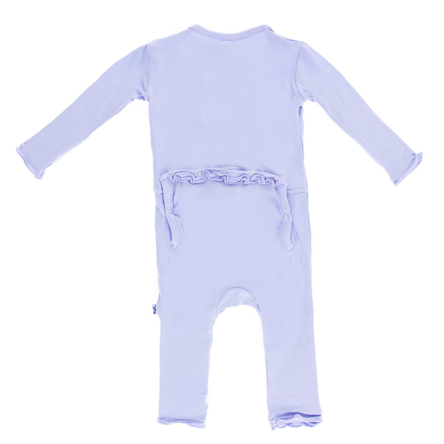 Muffin Ruffle Coverall with Snaps in Lilac
