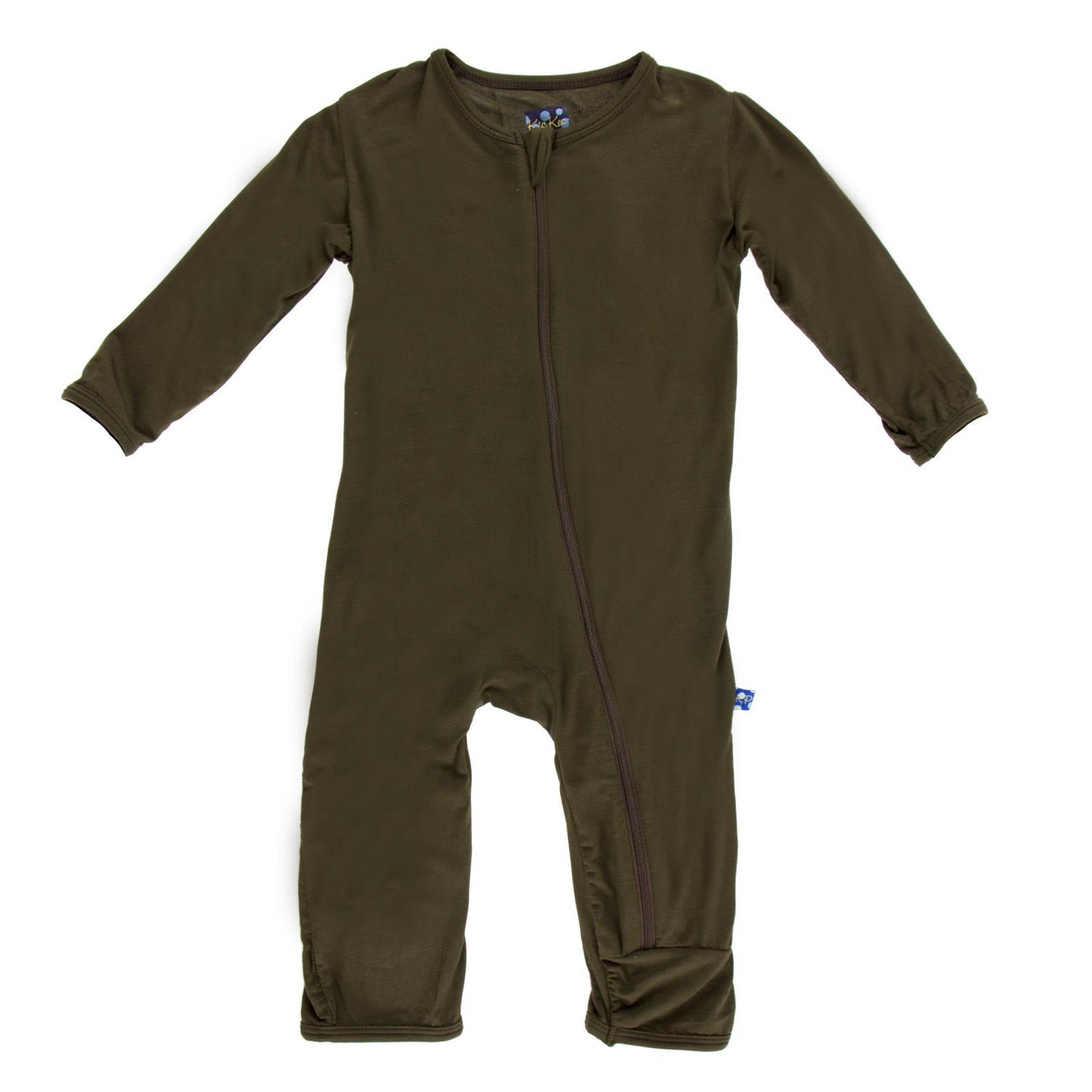 Coverall with Zipper in Bark