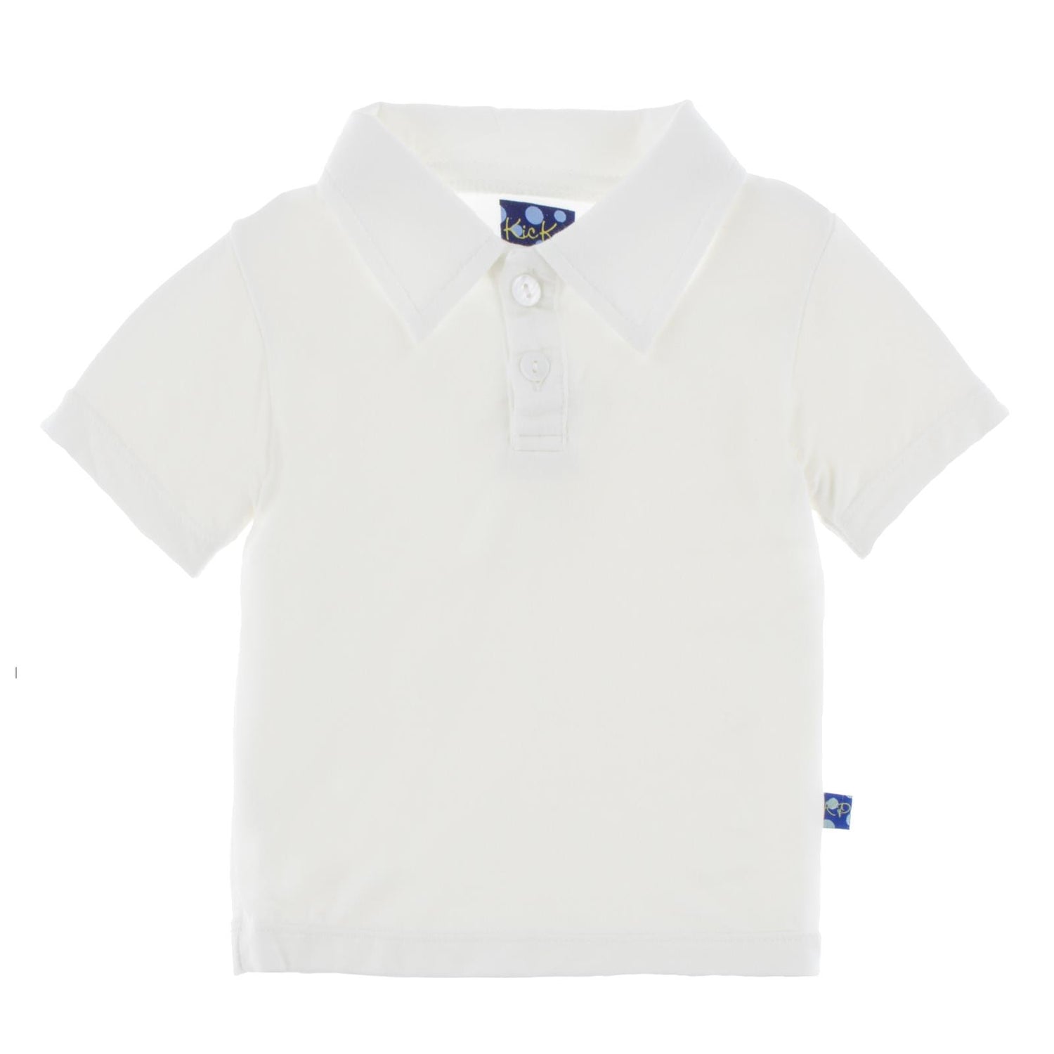 Short Sleeve Polo in Natural
