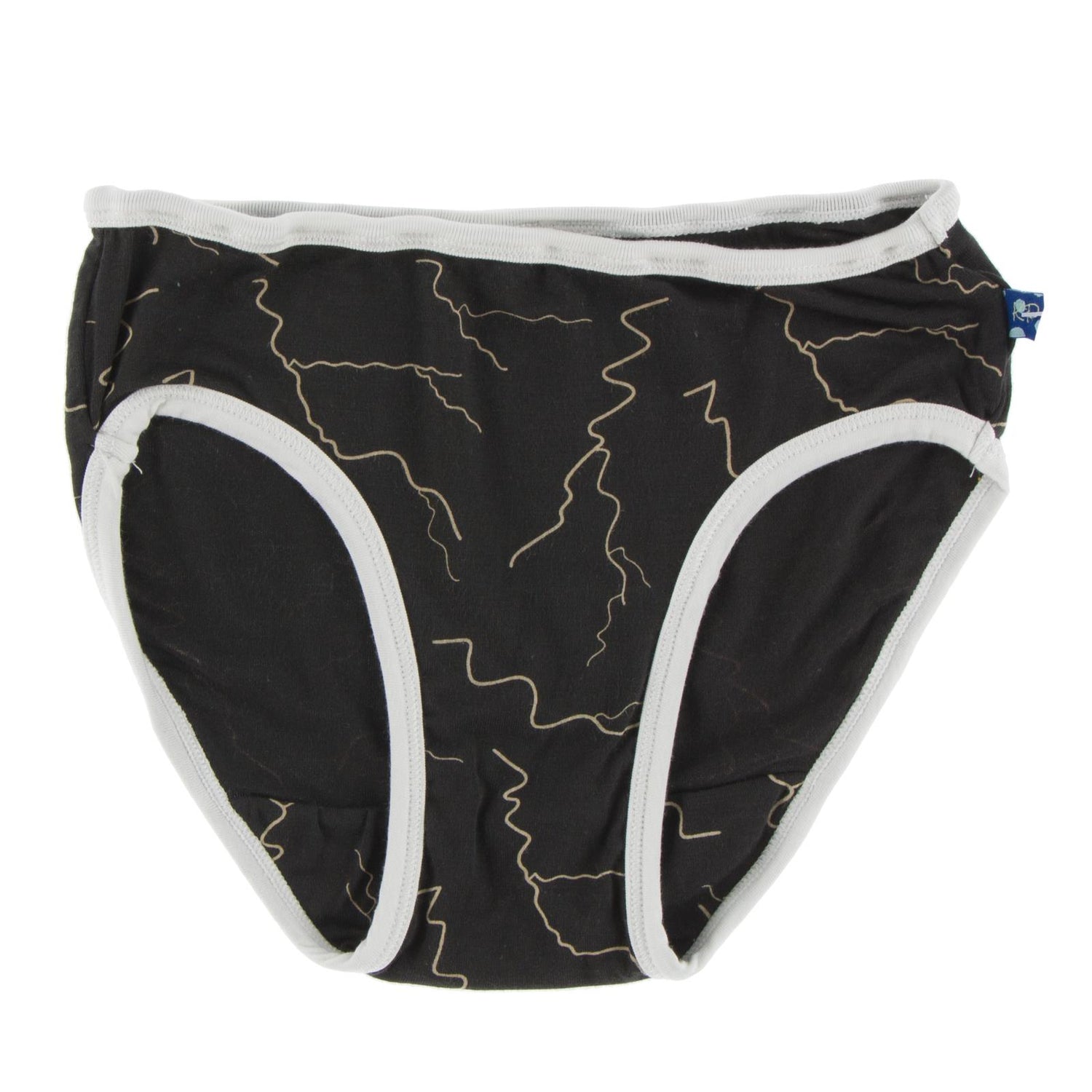 Print Underwear in Zebra Lightning with Natural Trim