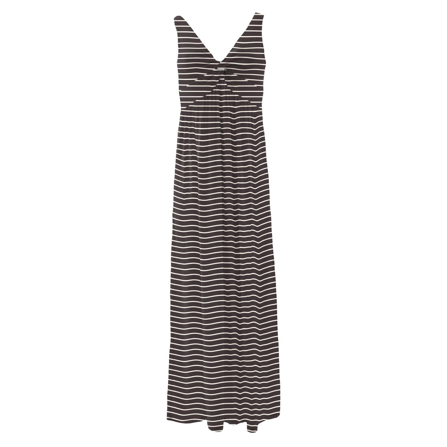 Women's Print Simple Twist Nightgown in 90's Stripe