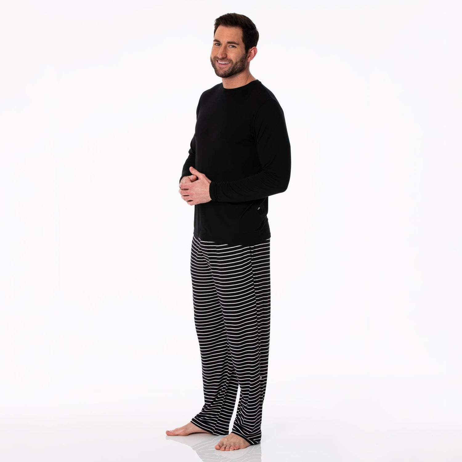 Men's Print Pajama Pants in 90's Stripe