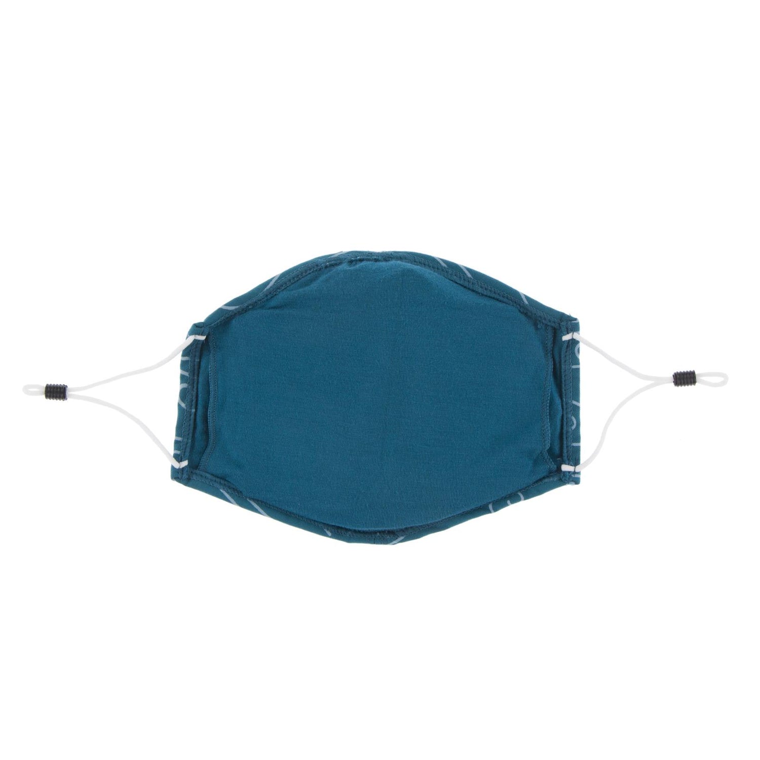 Print Waterproof Mask with Covered Vent and Filter for Kids in Heritage Blue Wind