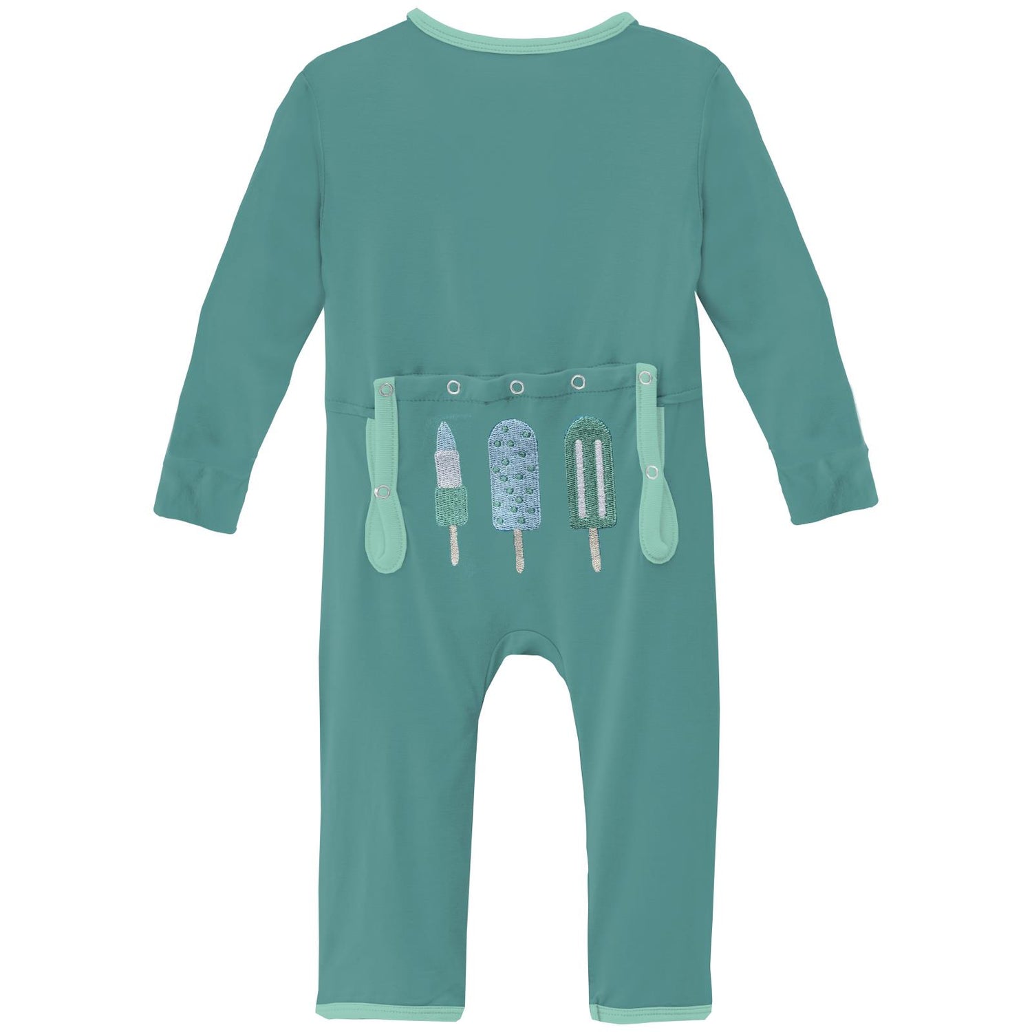 Applique Coverall with Zipper in Neptune Popsicles