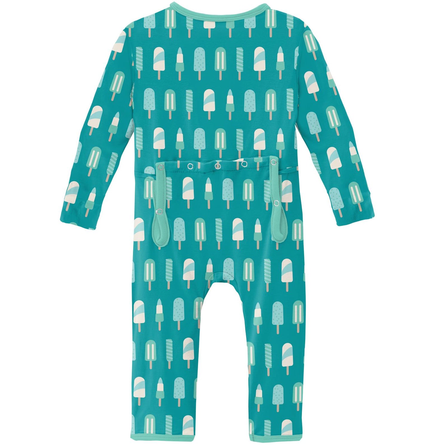 Print Coverall with Zipper in Neptune Popsicles