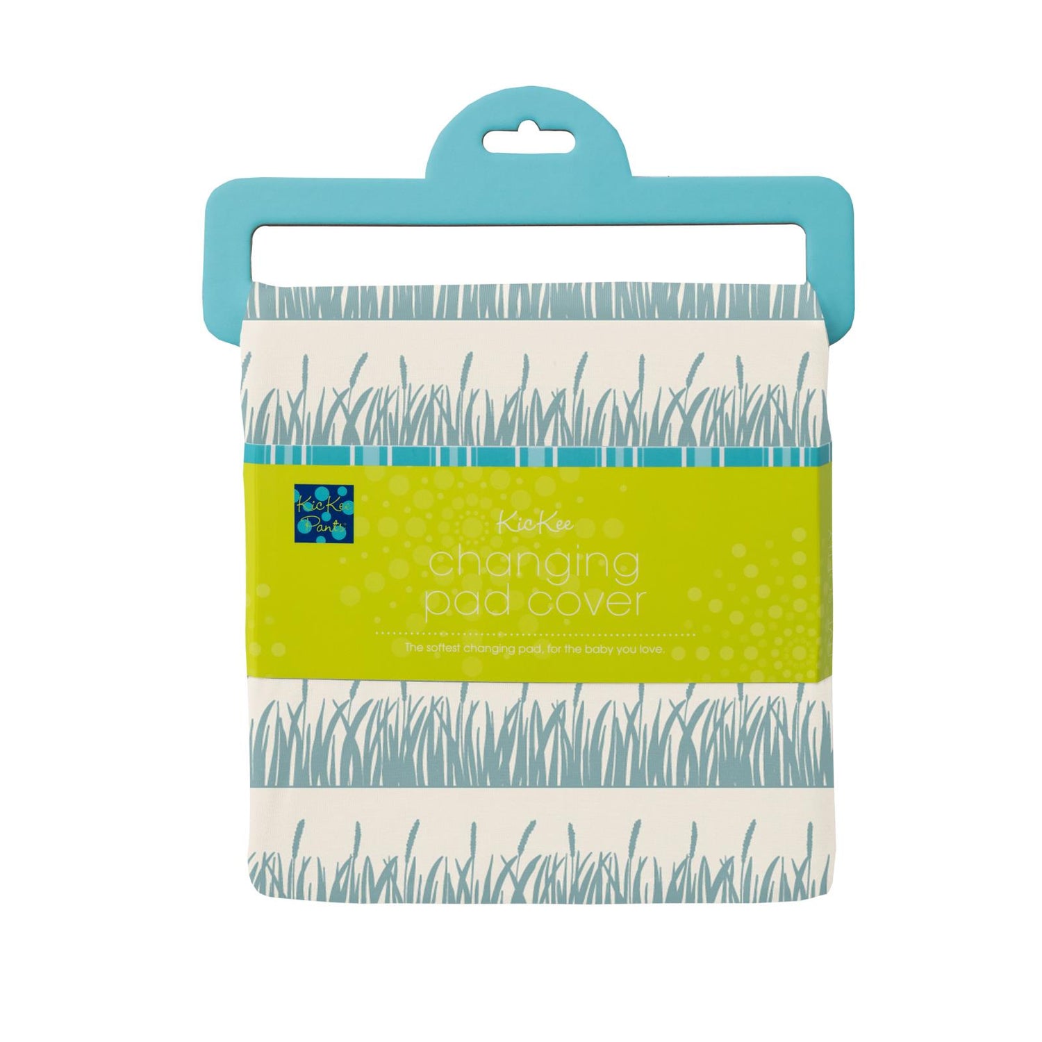 Print Changing Pad Cover in Natural Grass