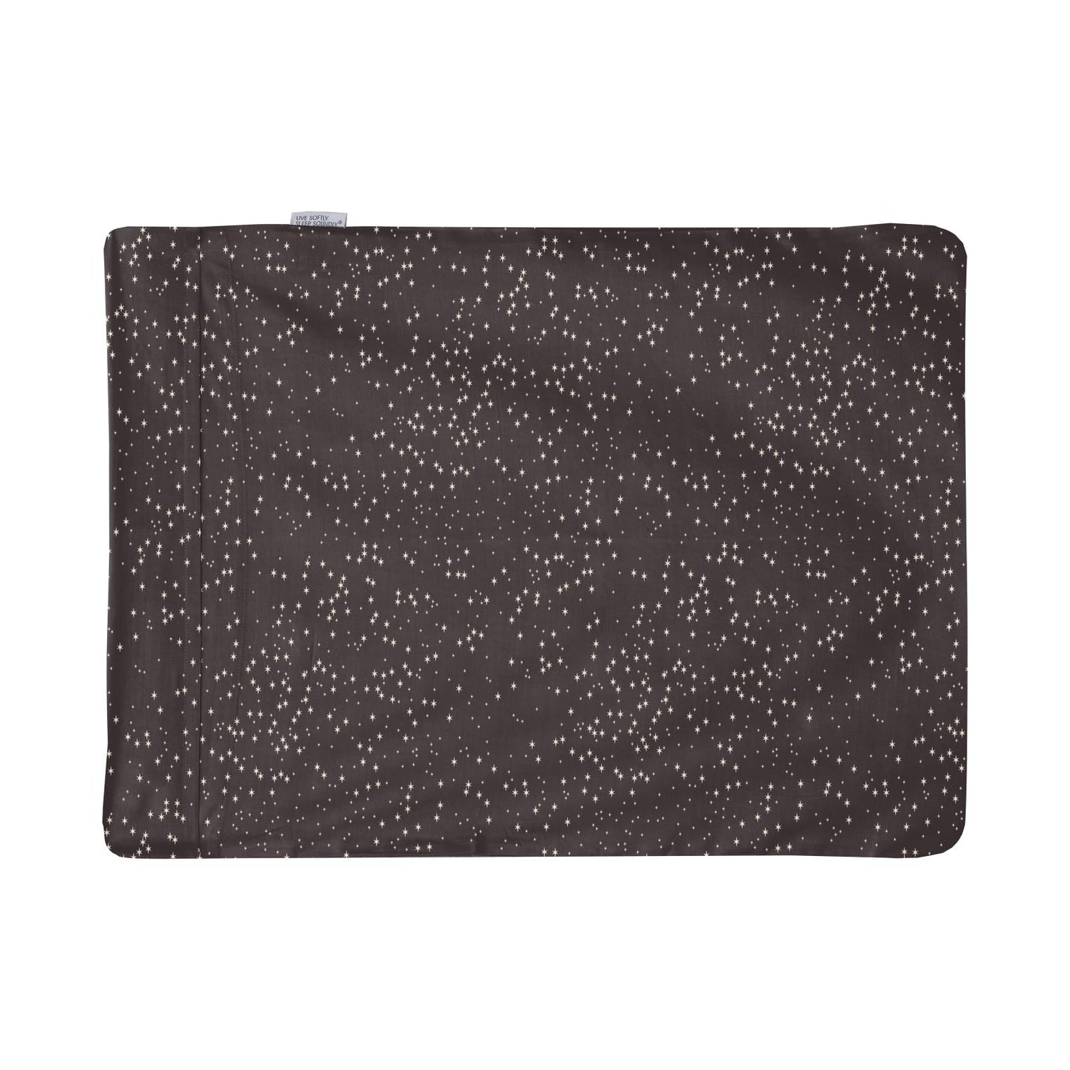 Print Woven Pillowcase in Midnight Constellations