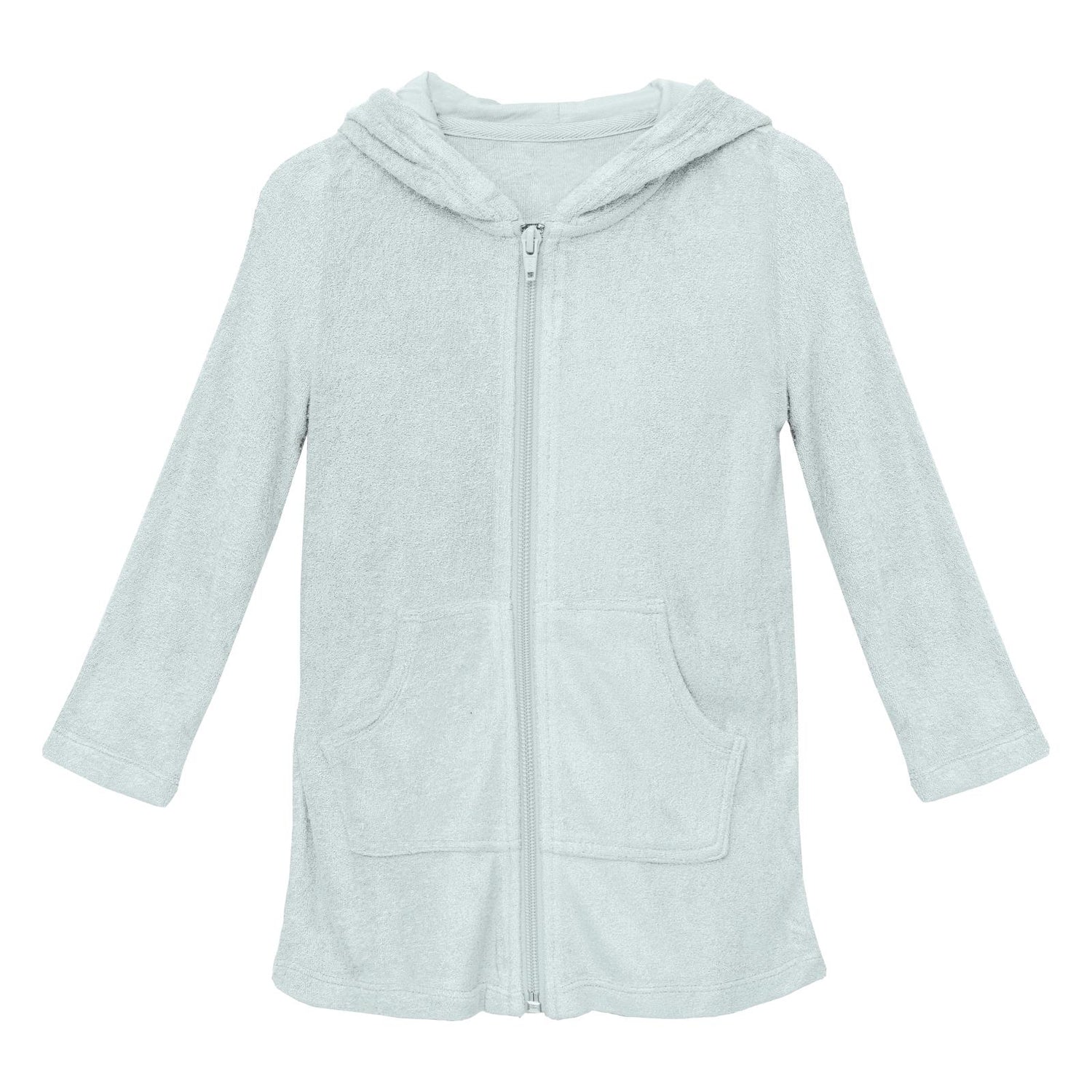 Terry Zip-Front After Swim Robe in Fresh Air