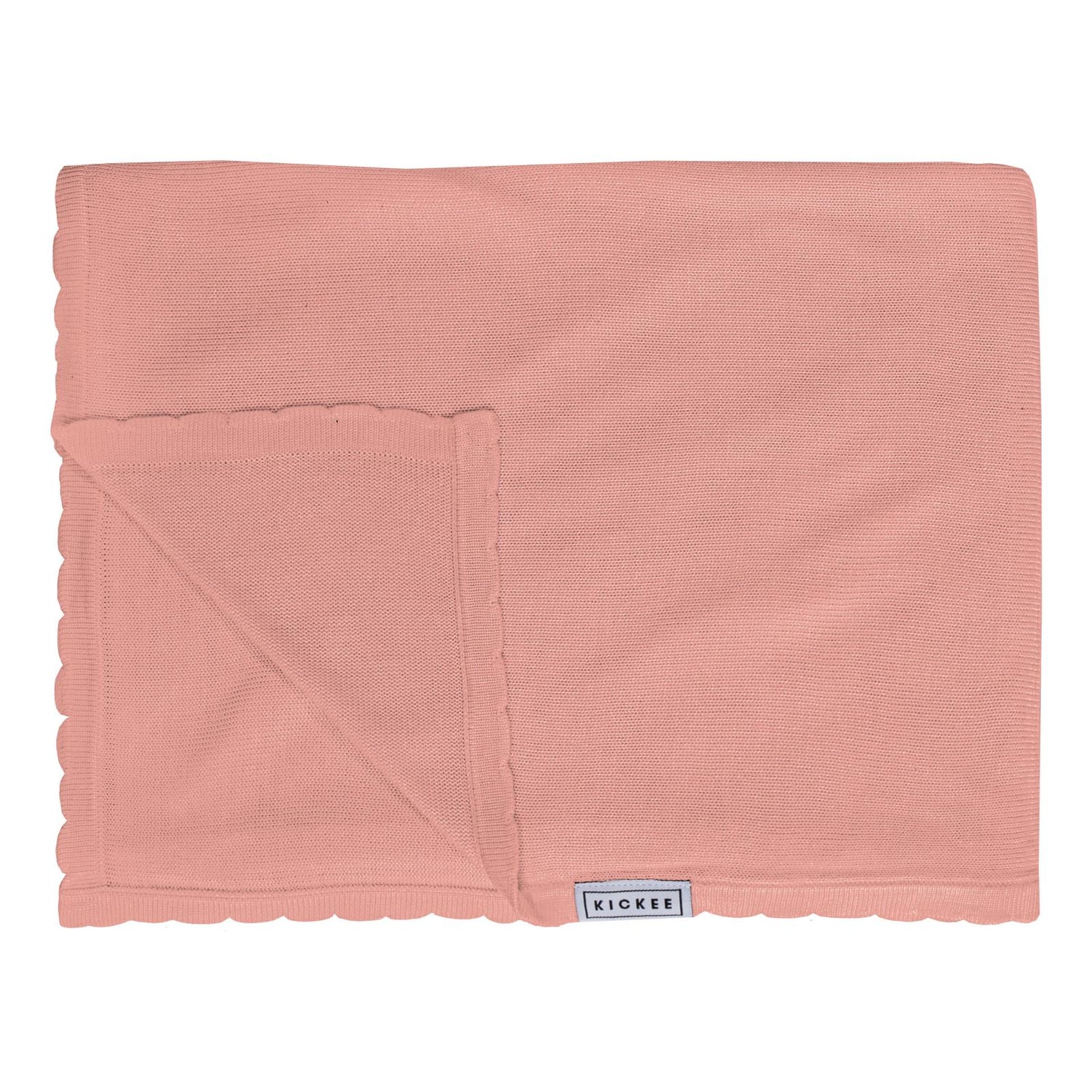Knitted Throw Blanket in Blush