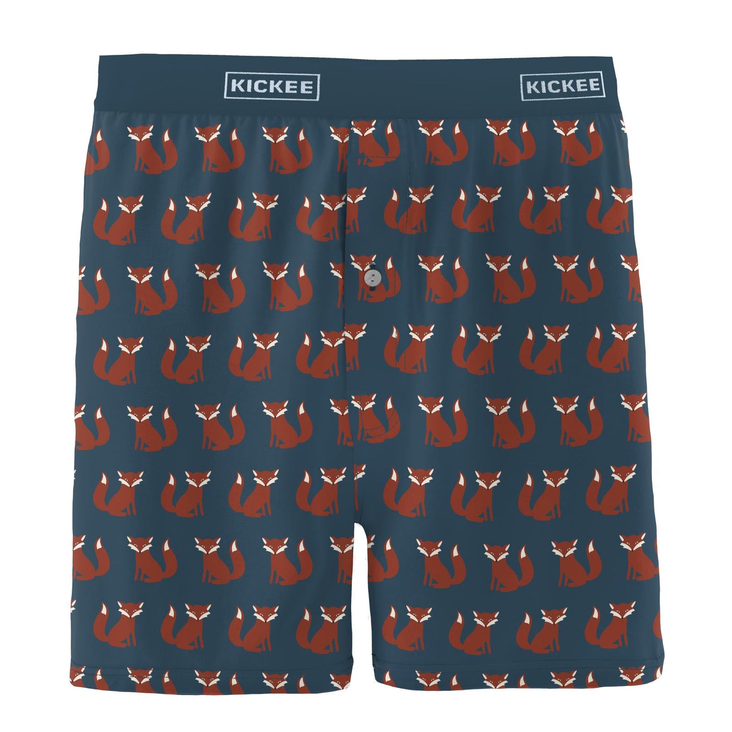 Men's Print Boxer Short in Peacock Fox