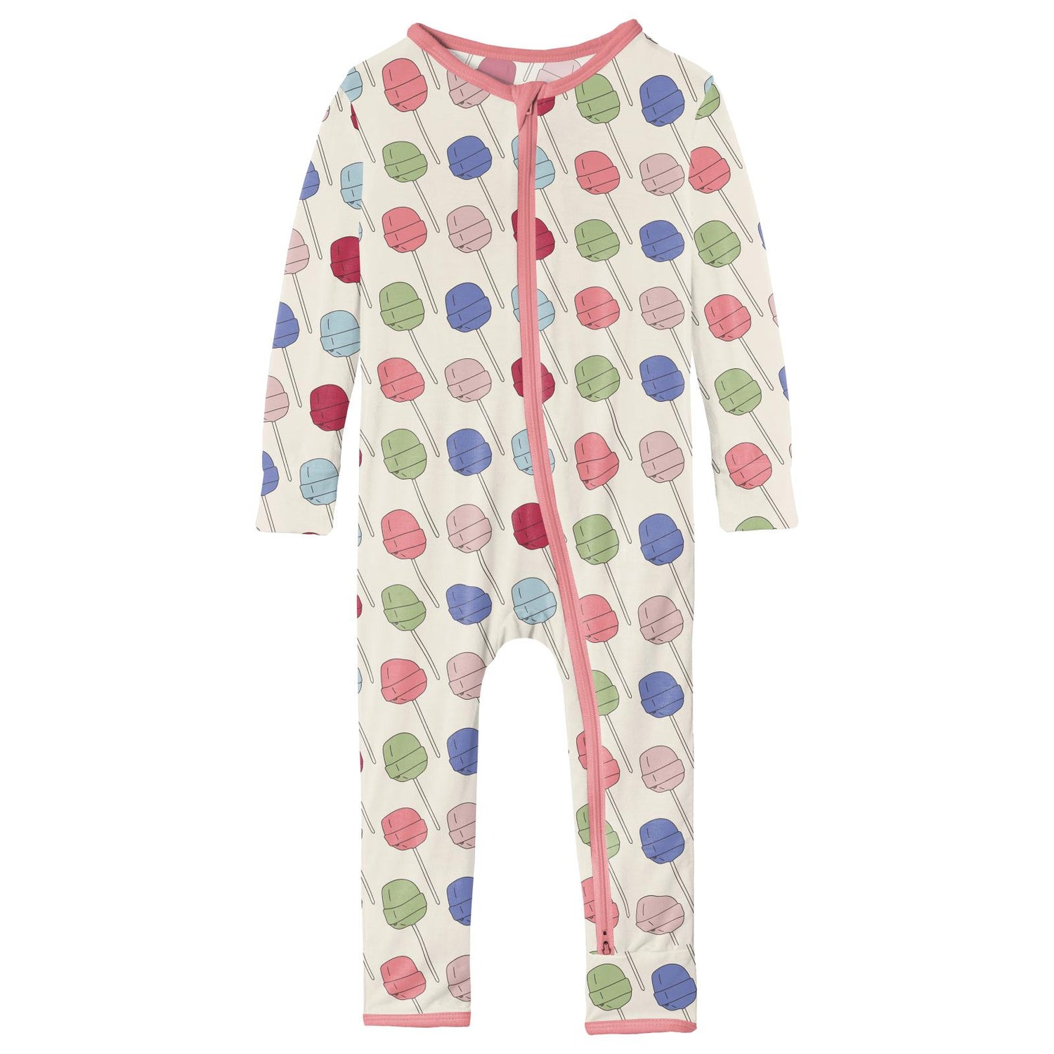 Print Coverall with 2 Way Zipper in Lula's Lollipops