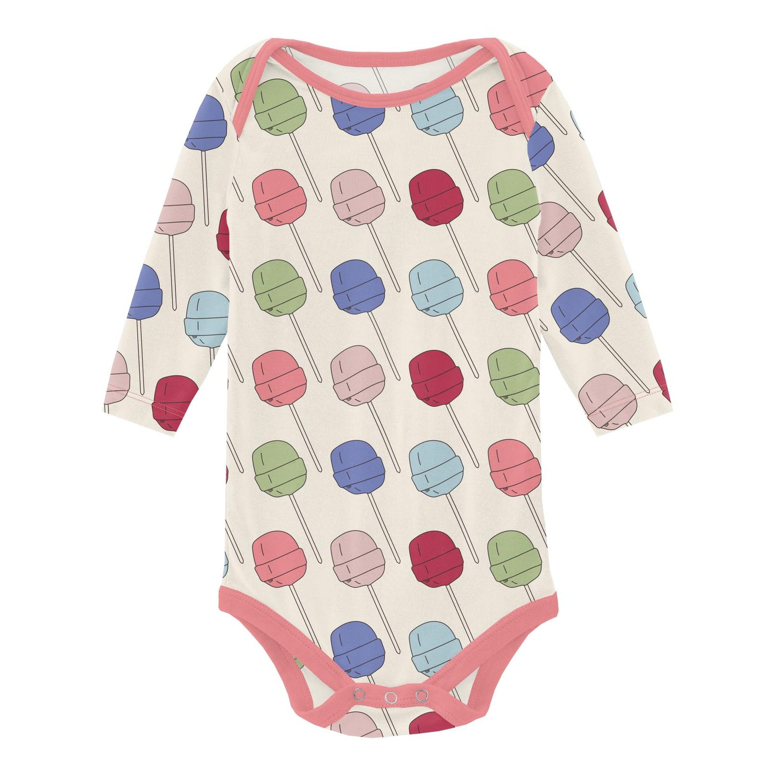 Print Long Sleeve One Piece Set of 2 in Lula's Lollipops & Strawberry