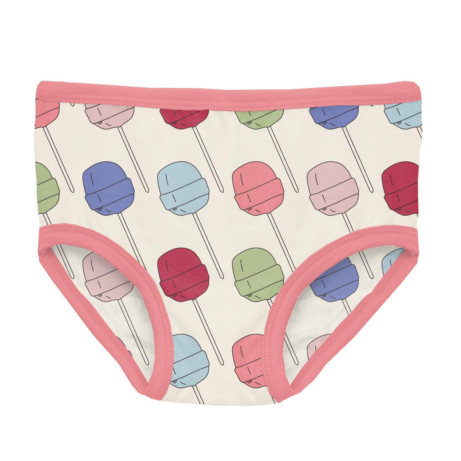 Print Girl's Underwear Set of 3 in Lula's Lollipops, Pewter & Baby Rose Too Many Stuffies