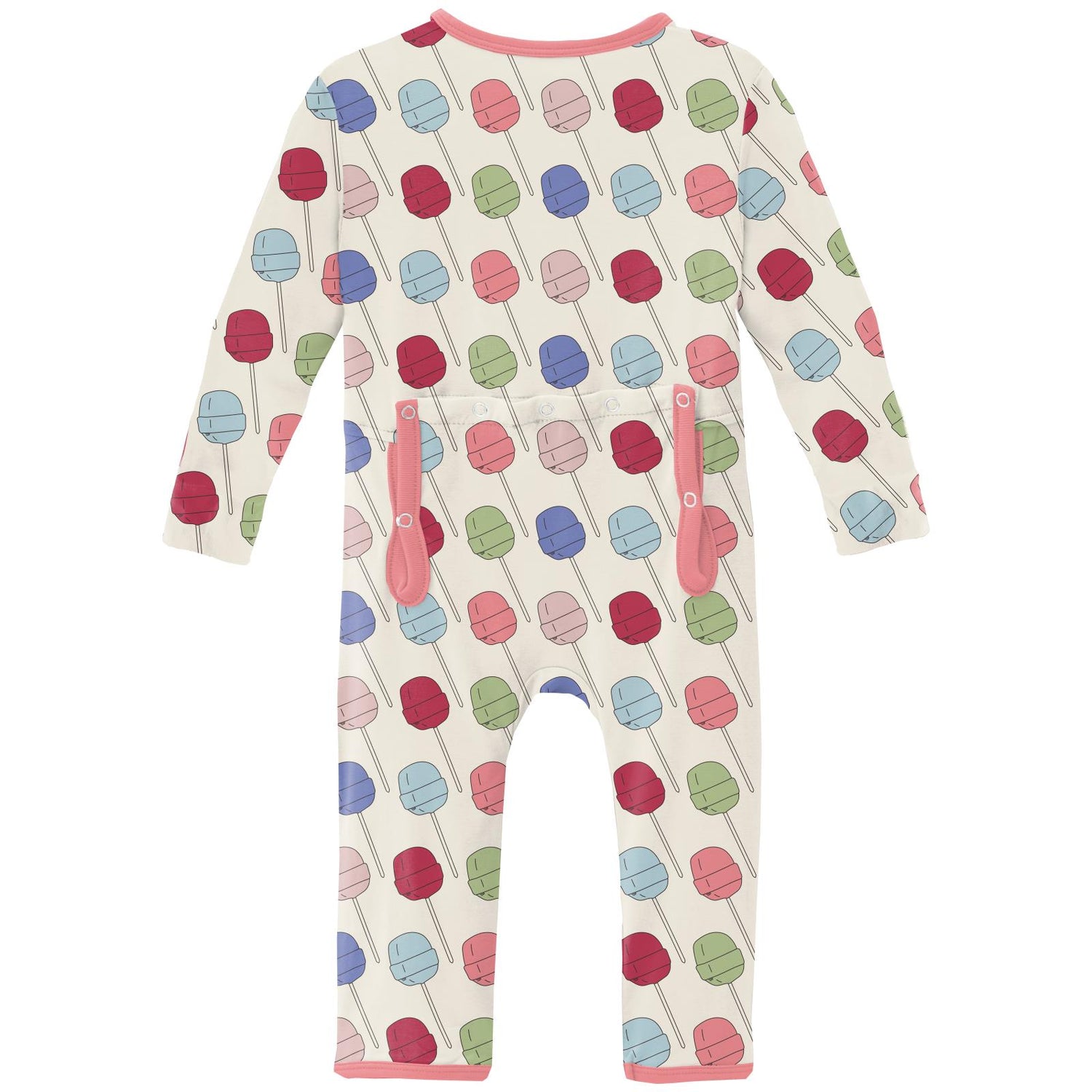 Print Coverall with 2 Way Zipper in Lula's Lollipops