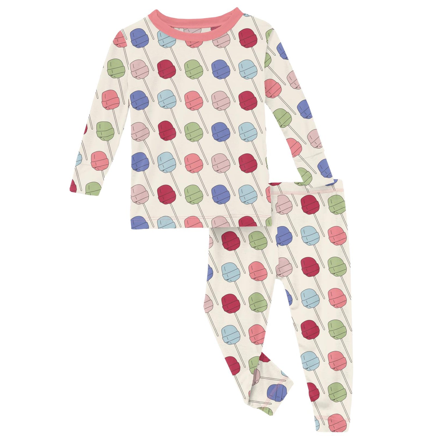 Print Long Sleeve Pajama Set in Lula's Lollipops