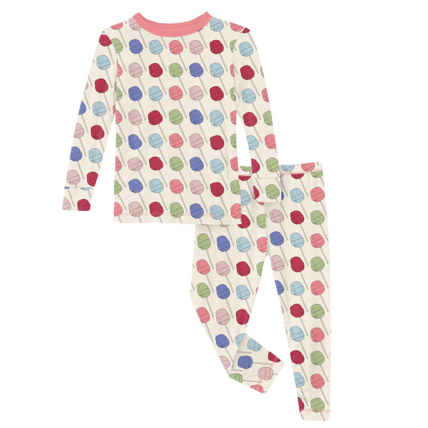 Print Long Sleeve Pajama Set in Lula's Lollipops