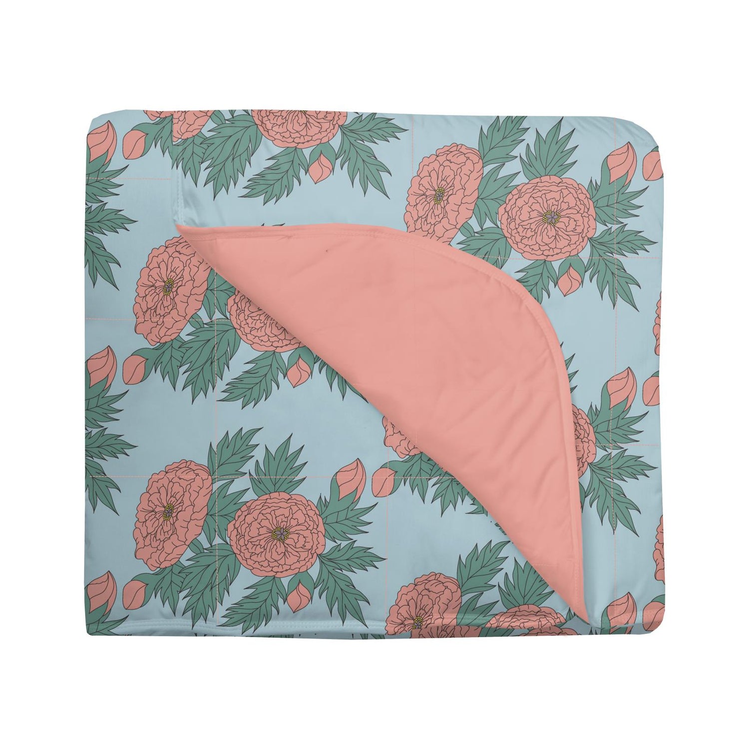 Print Double Sided Picnic Blanket in Spring Sky Floral