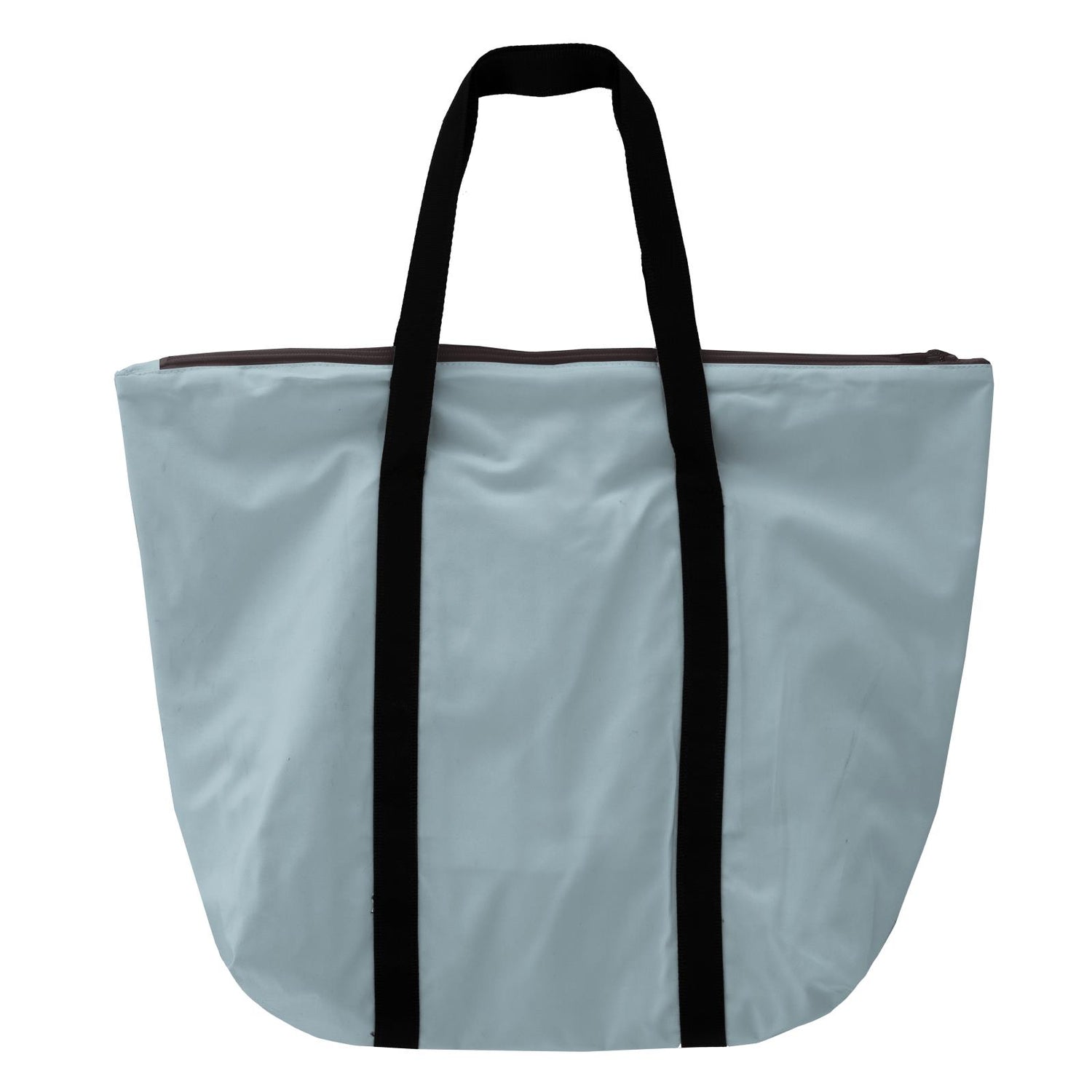Coated Woven Tote Bag in Spring Sky