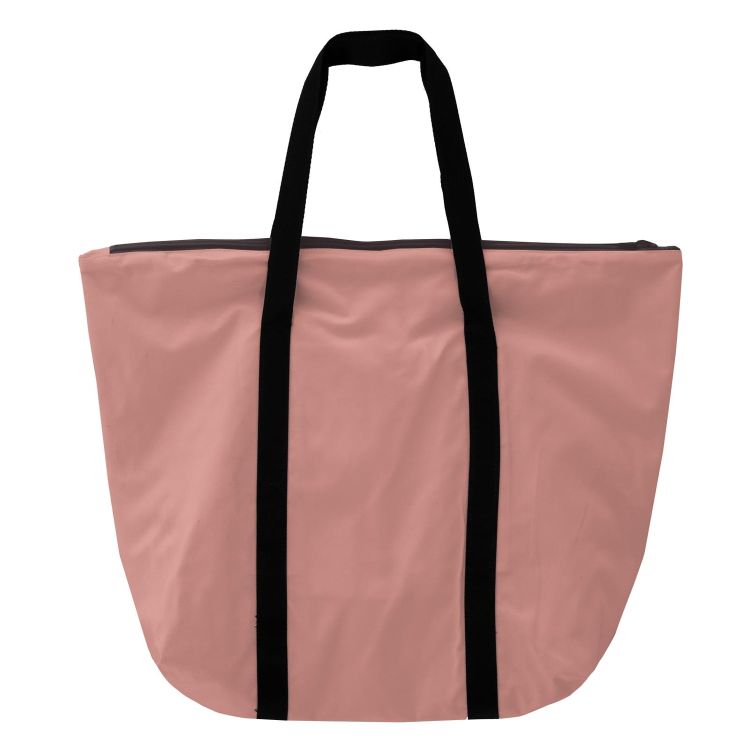 Coated Woven Tote Bag in Blush