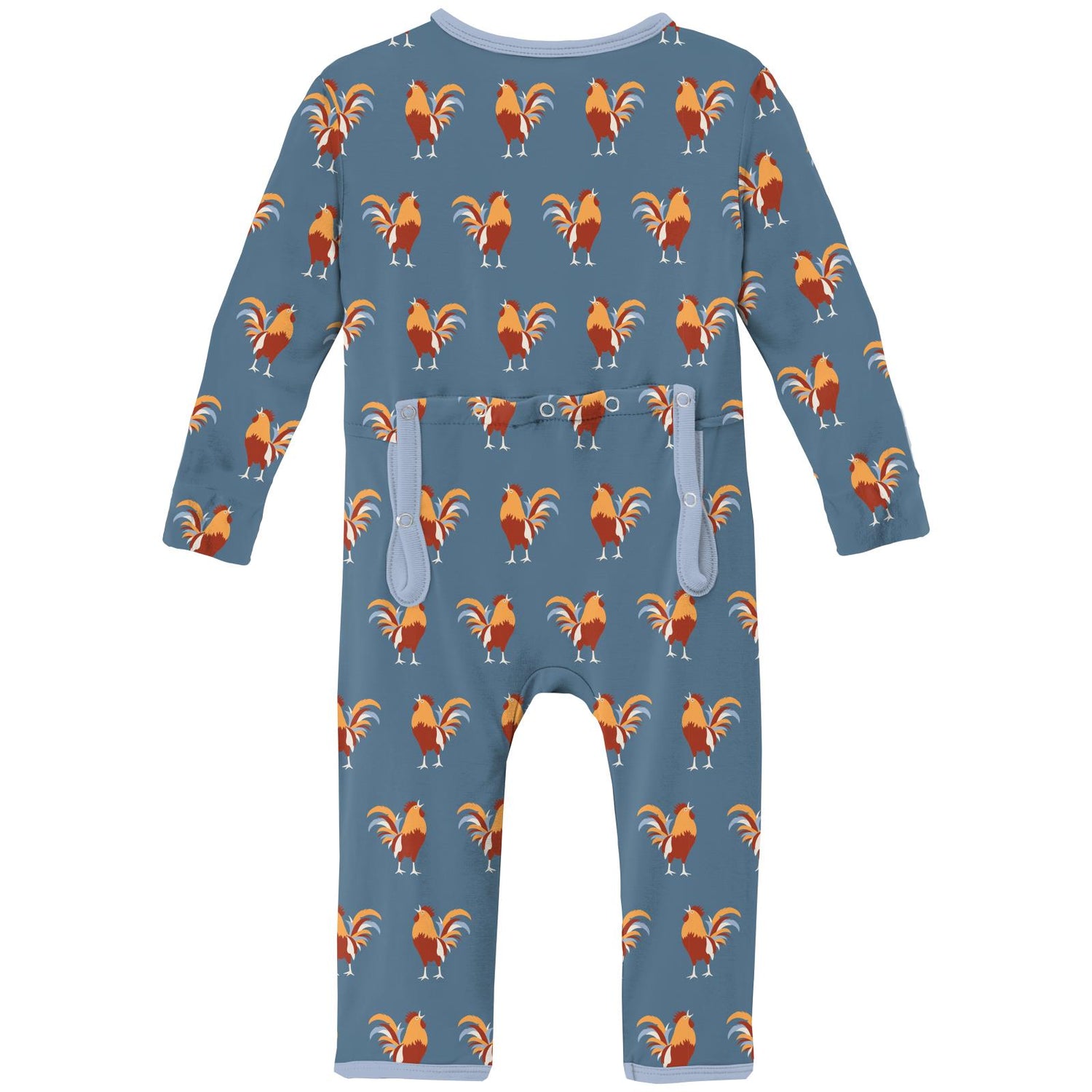 Print Coverall with Zipper in Parisian Rooster