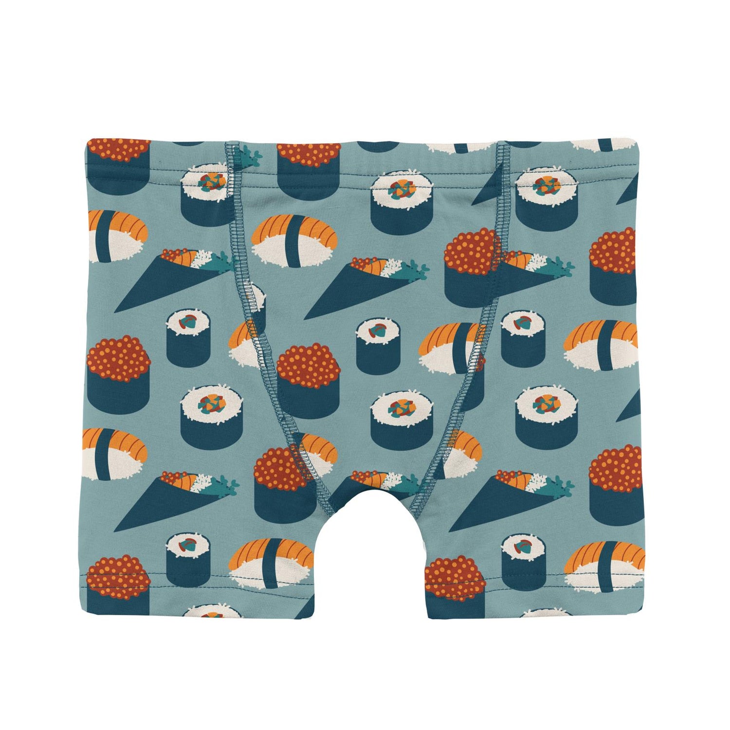 Print Boxer Briefs Set of 2 in Lagoon Scales & Jade Sushi