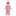 Print Ruffle Layette Gown Converter & Single Knot Hat Set in Winter Rose Stripe