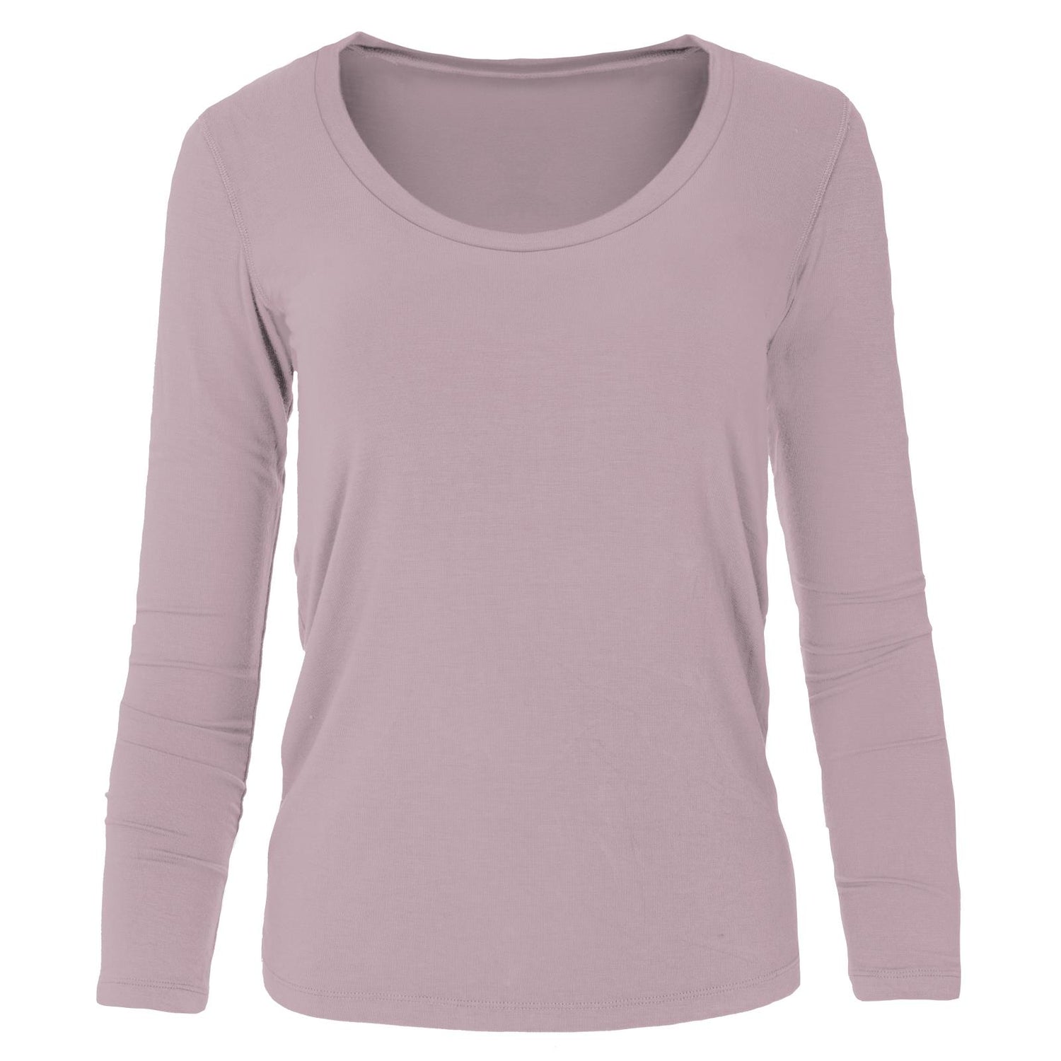 Women's Long Sleeve Scoop Neck Tee in Sweet Pea
