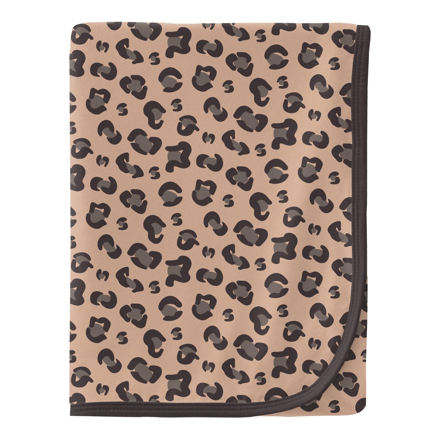 Print Swaddling Blanket in Suede Cheetah Print
