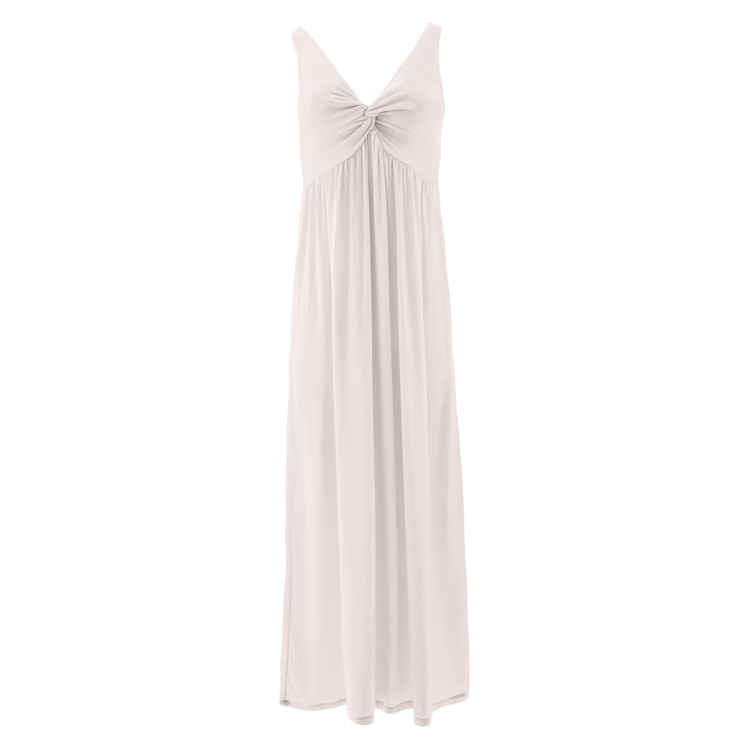 Women's Solid Simple Twist Nightgown in Macaroon