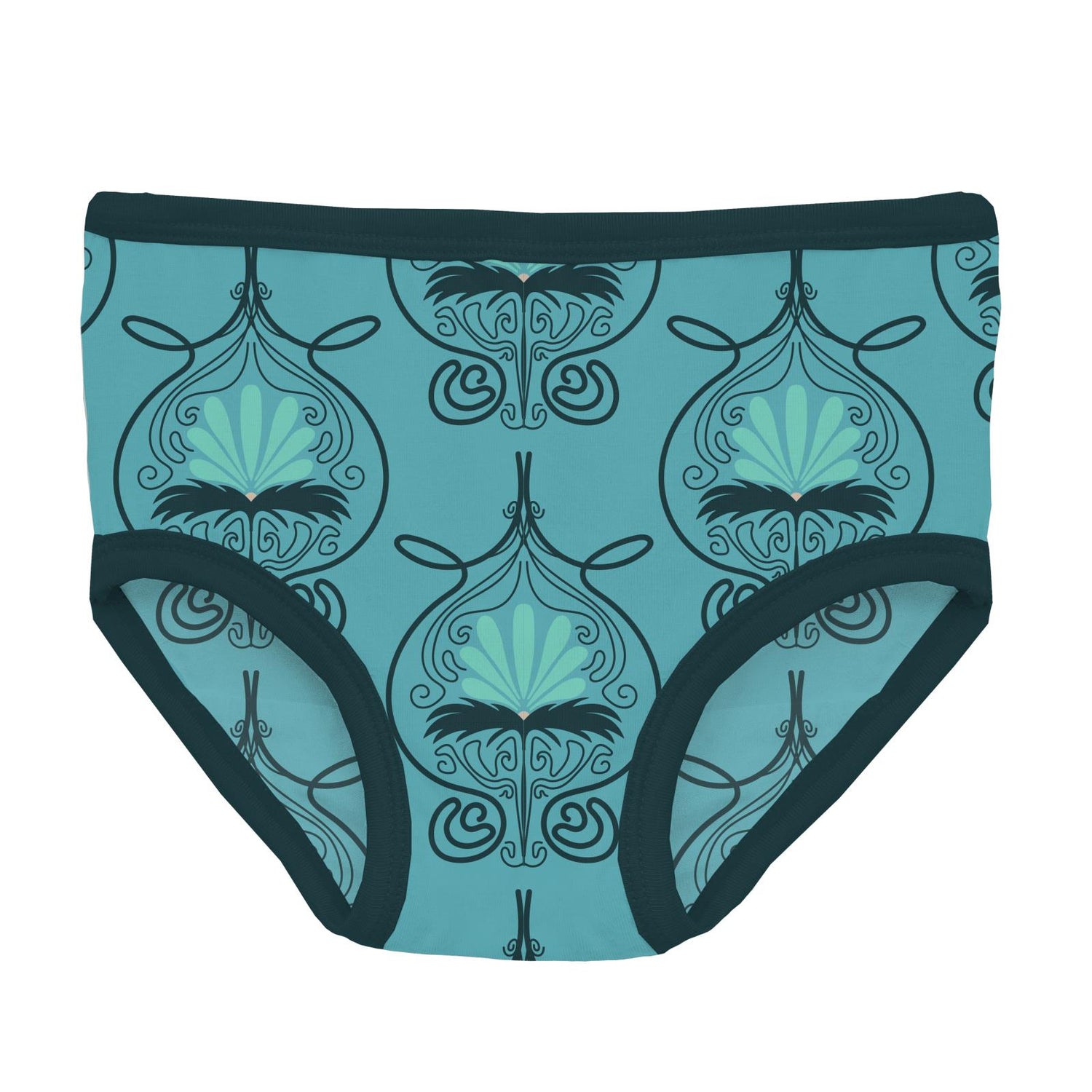 Print Girl's Underwear in Art Nouveau Floral