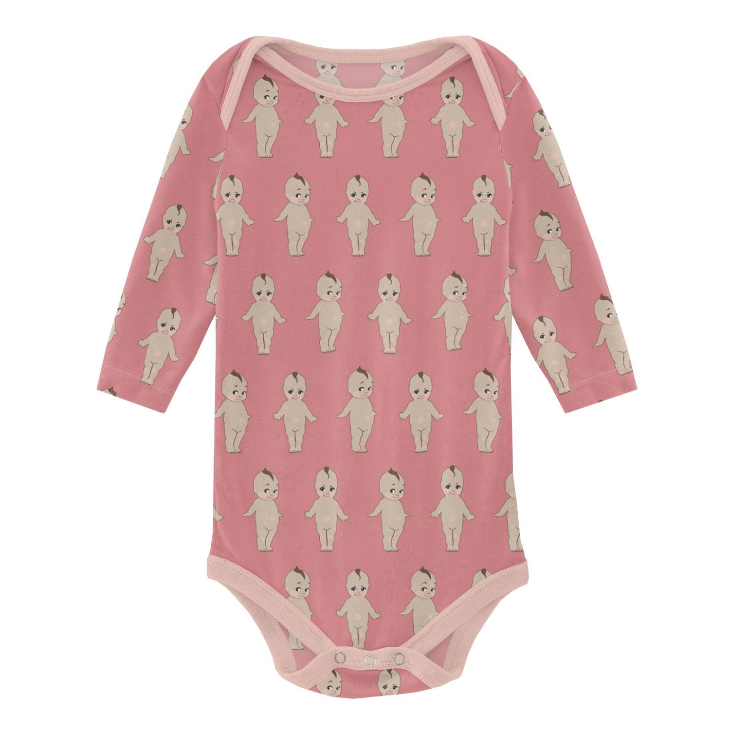 Print Long Sleeve One Piece in Desert Rose Baby Doll
